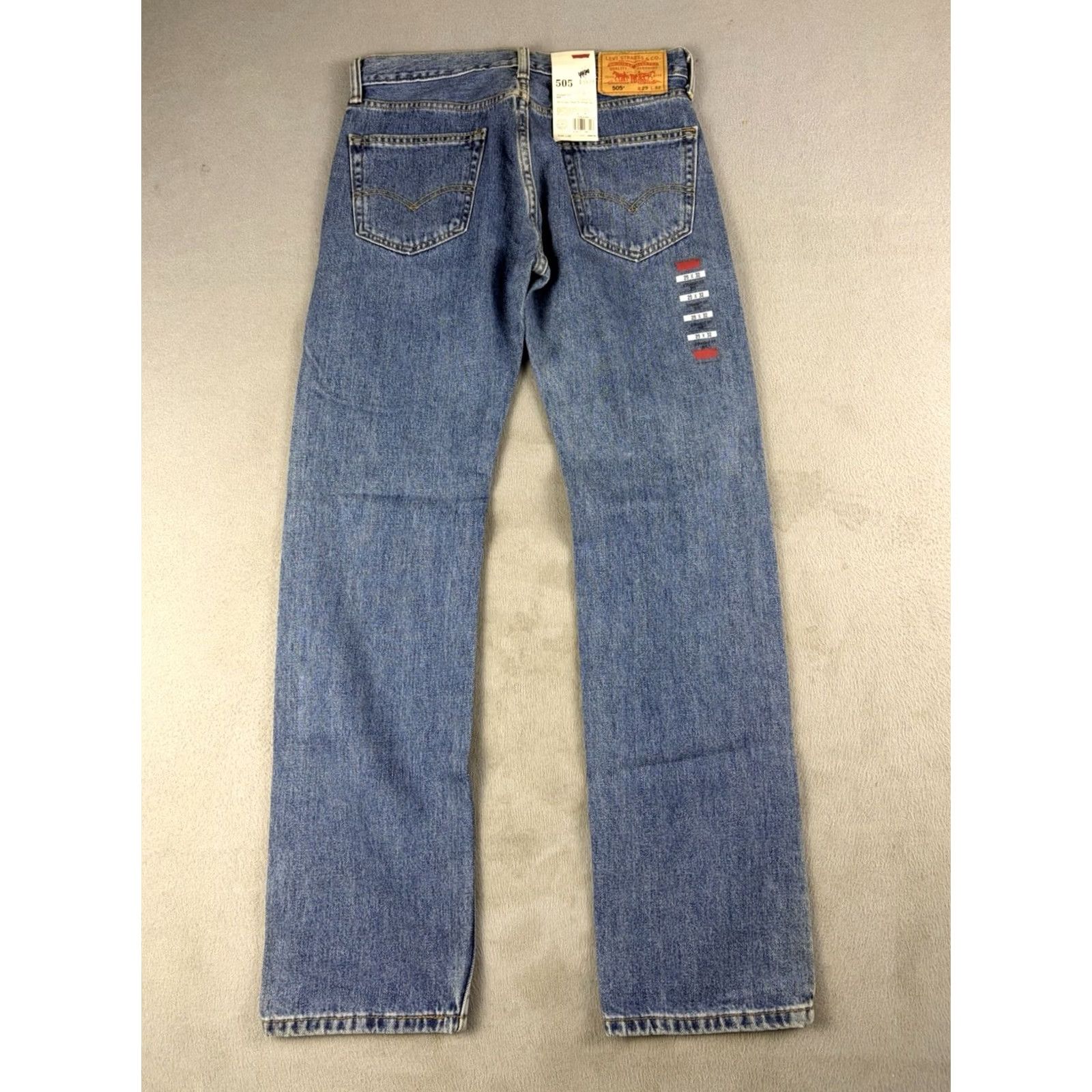 Levi's VINTAGE Levi's 505 Jeans Men Size 29x32 Blue Denim Wash Straight Leg Fit NEW Size US 29 - 3 Thumbnail