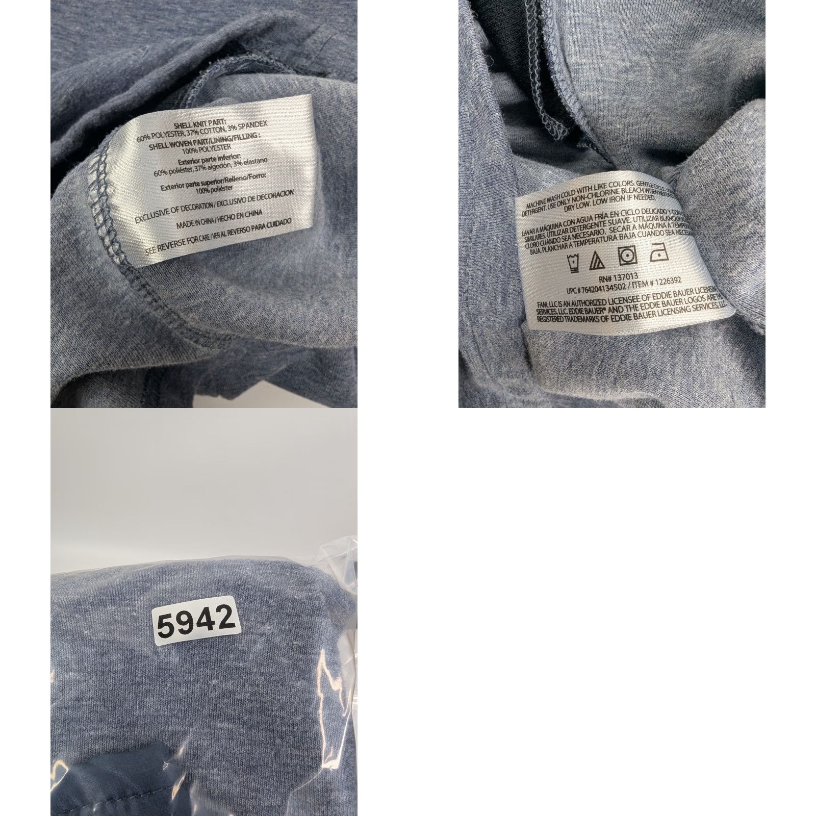 Eddie Bauer VINTAGE Eddie Bauer Pullover 1/4 Zip Pockets Blue Mens Size M Golf Hiking Outdoor Classic Preppy Sweater Size US M / EU 48-50 / 2 - 8 Thumbnail