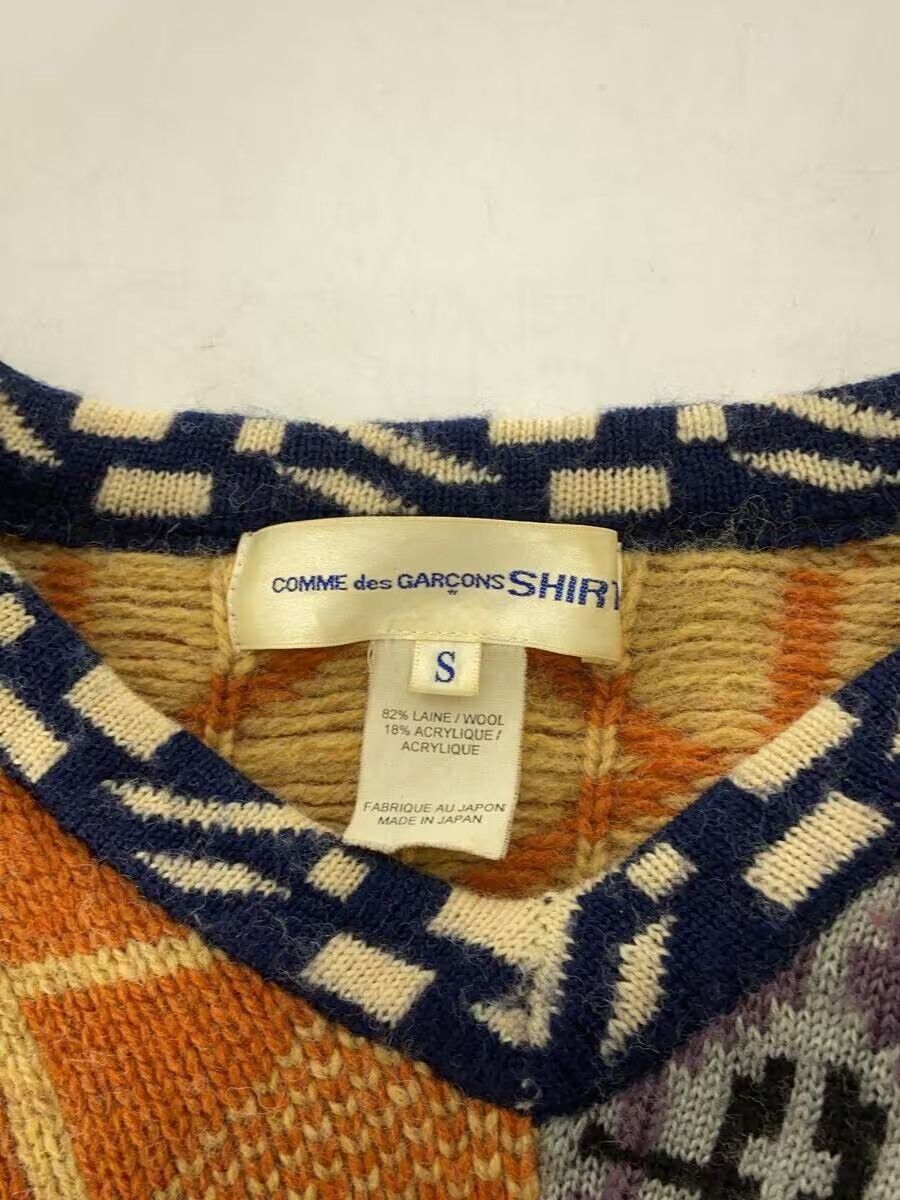 Comme des Garcons × Comme des Garcons SHIRT Pattern Wool Knit Sweater Size US S / EU 44-46 / 1 - 4 Thumbnail