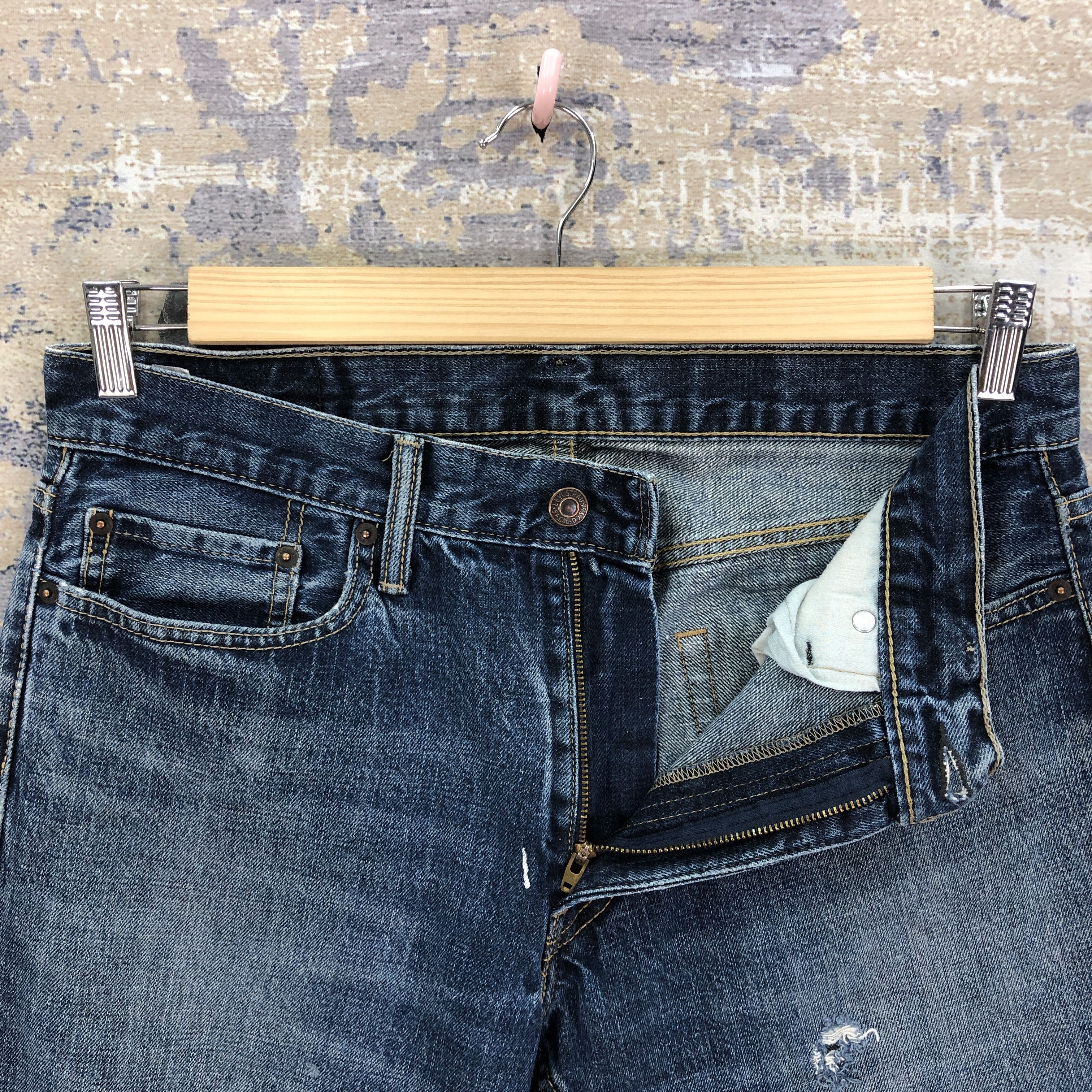 Levi's Vintage Y2K Levis 514 Faded Jeans Levi's Straight Denim Size US 32 / EU 48 - 6 Thumbnail