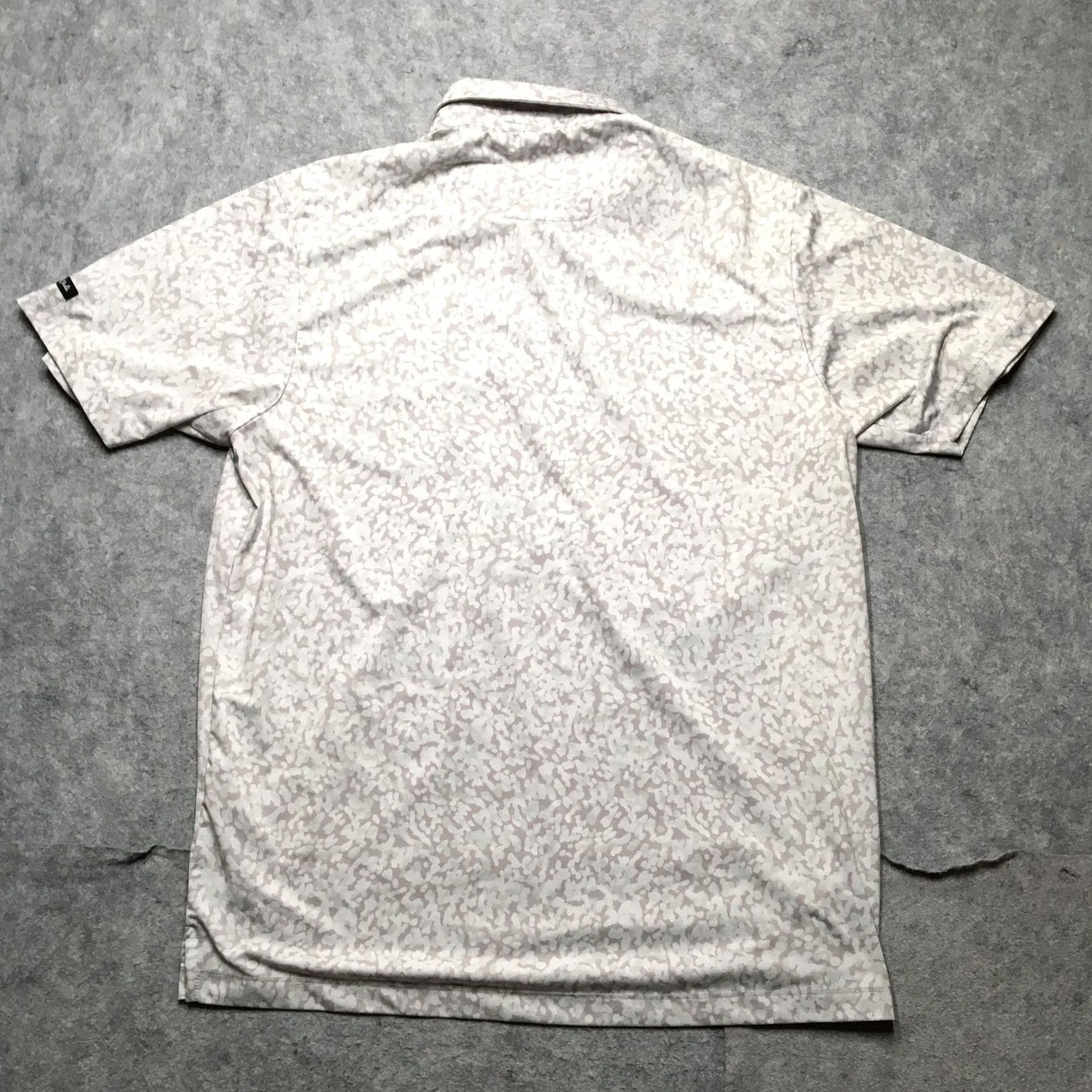 Vintage Bad Birdie Polo Shirt Mens XL Gray Camo Short Sleeve Performance Golf Stretch Polo Shirt Style XL Mens Gray Camouflage Sports Shirt Size US XL / EU 56 / 4 - 6 Thumbnail