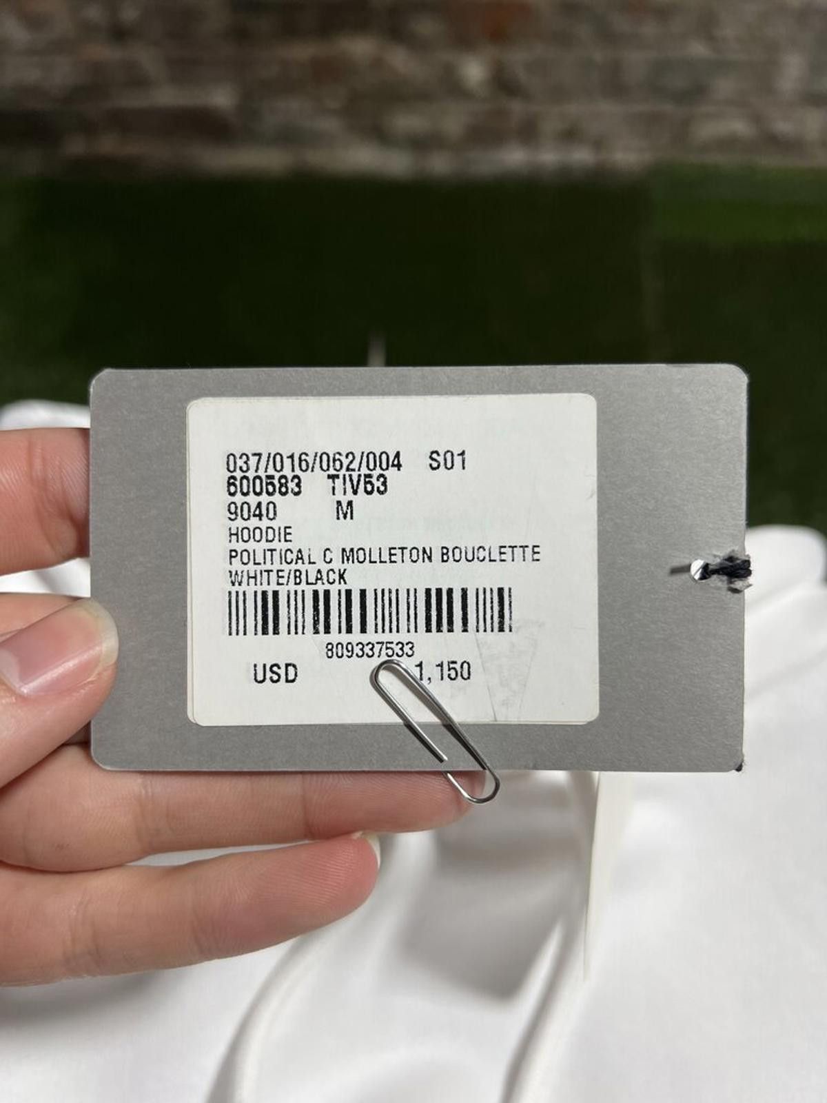 Balenciaga Balenciaga Campaign Hoodie White Sz. M Size ONE SIZE - 4 Thumbnail