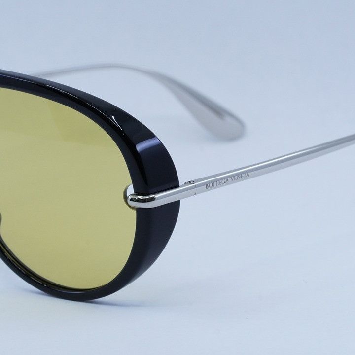 Bottega Veneta Bottega Veneta BV1274S 002 Sunglasses Black Aviator Frame Size ONE SIZE - 8 Thumbnail
