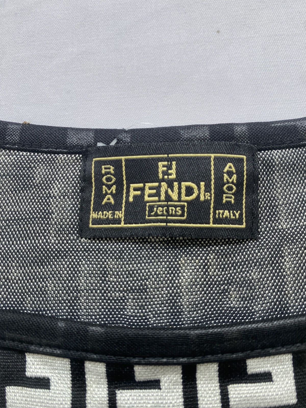 Fendi Vintage Fendi Monogram Short Sleeve Size S / US 4 / IT 40 - 5 Thumbnail