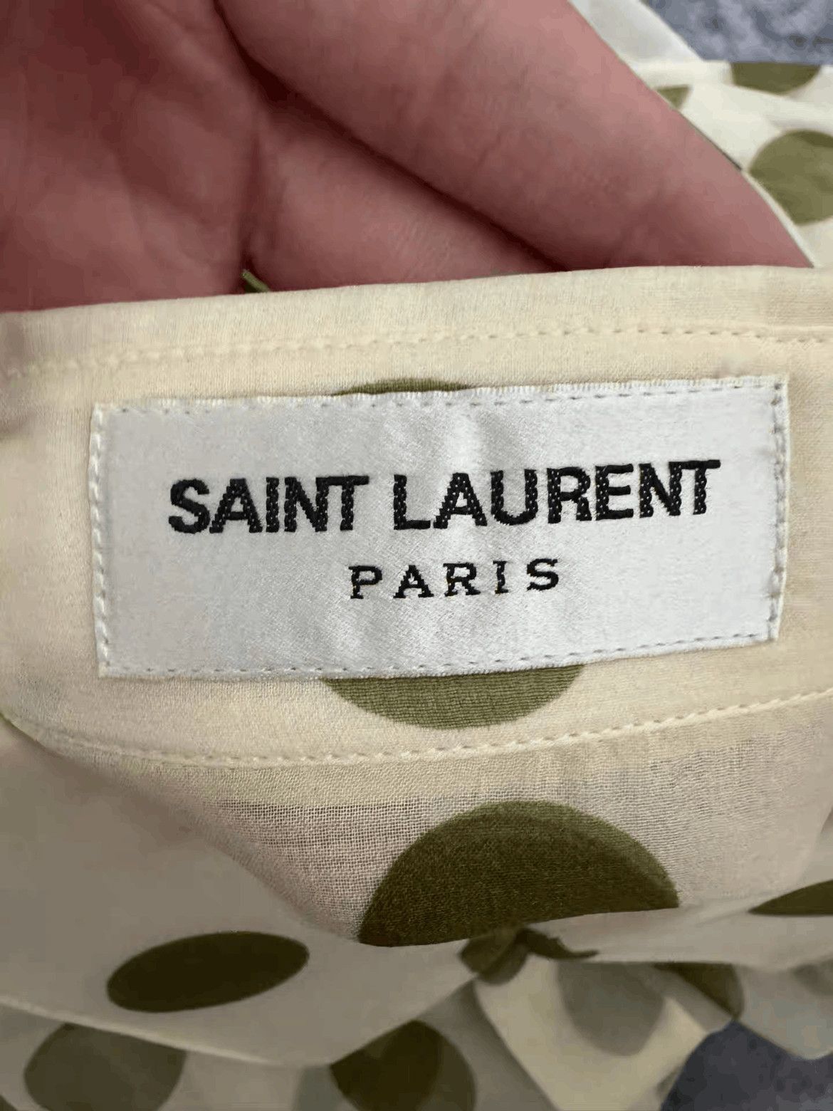 Sz 38 Saint Laurent Paris 24SS Poke Dots Shirt-2508