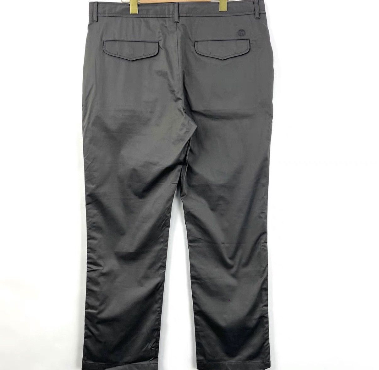 Burberry Burberry Grey Logo Embroidered Casual Pants K12 Size US 42 / EU 58 - 2 Thumbnail