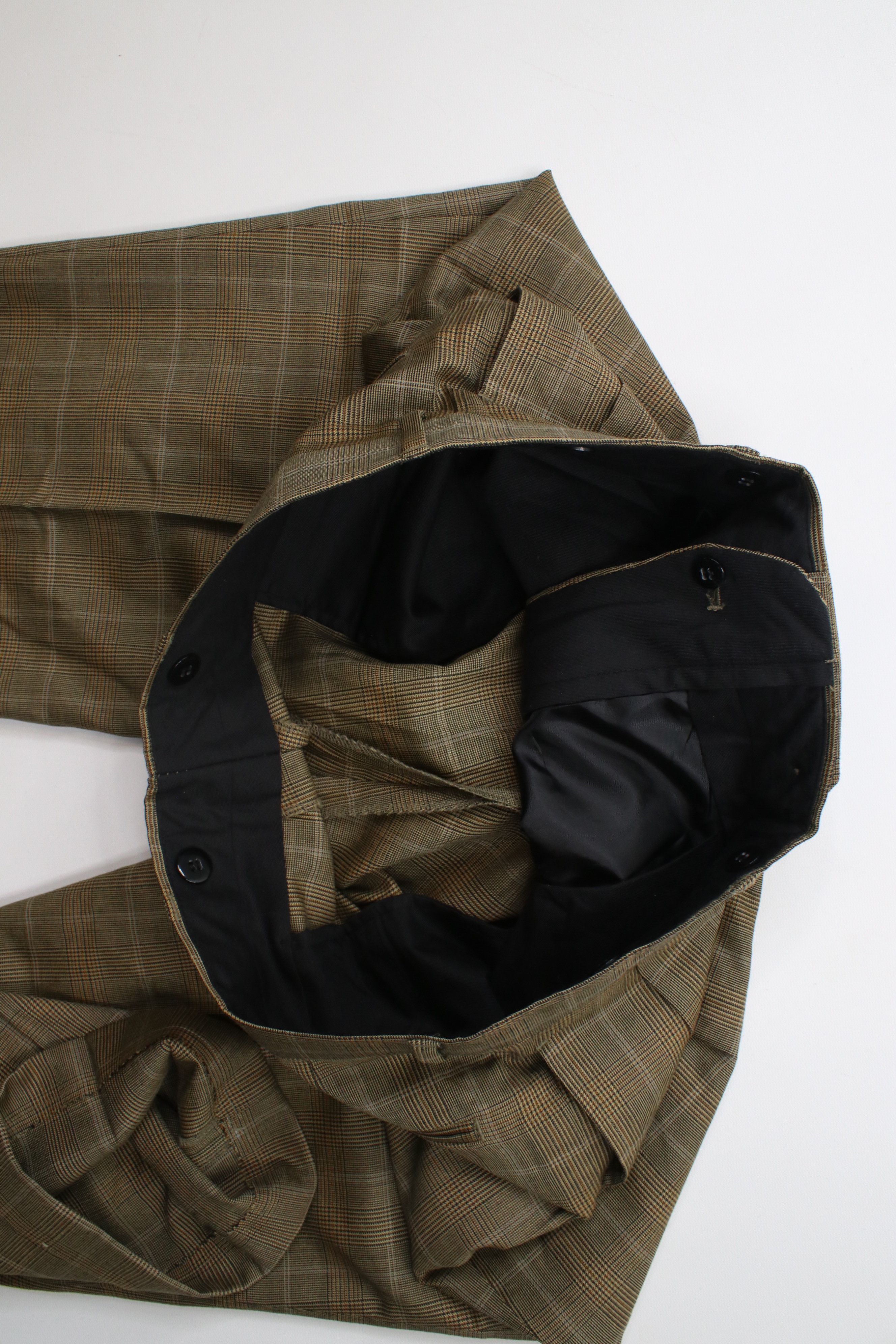 Vintage Vintage 90s Streetwear Cuffed Wide Leg Chino Pants Plaid Size US 36 / EU 52 - 11 Thumbnail