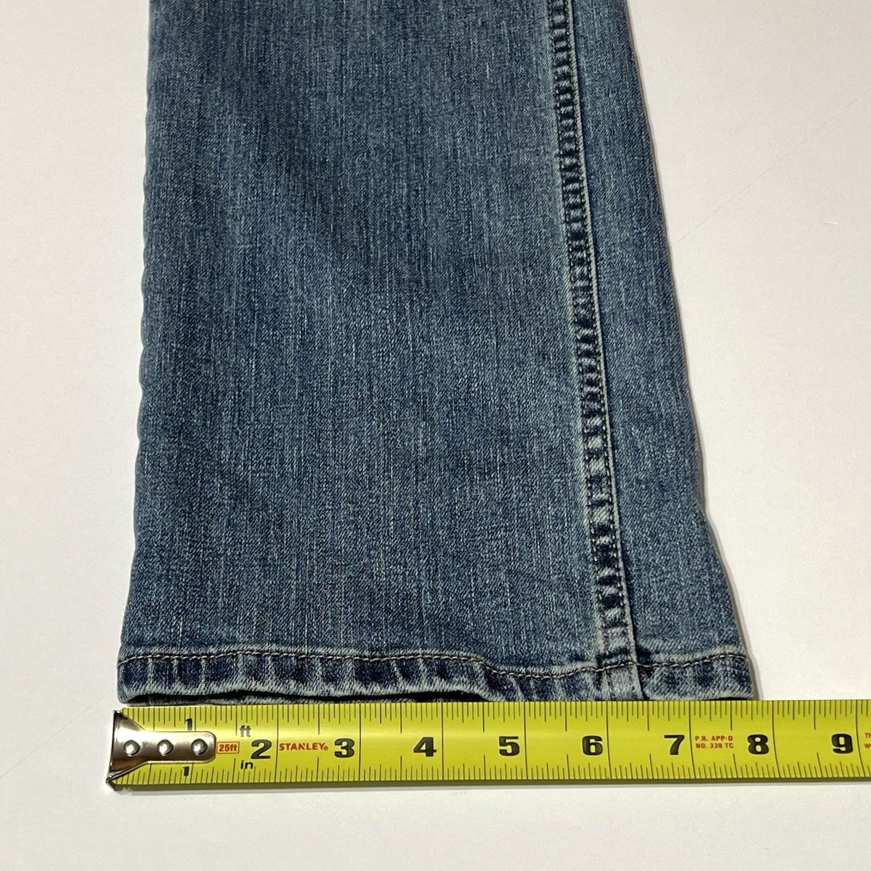 Wrangler Wrangler Retro Slim Straight Jeans Mens 30x34 Blue Denim Stretch Size US 30 / EU 46 - 7 Thumbnail