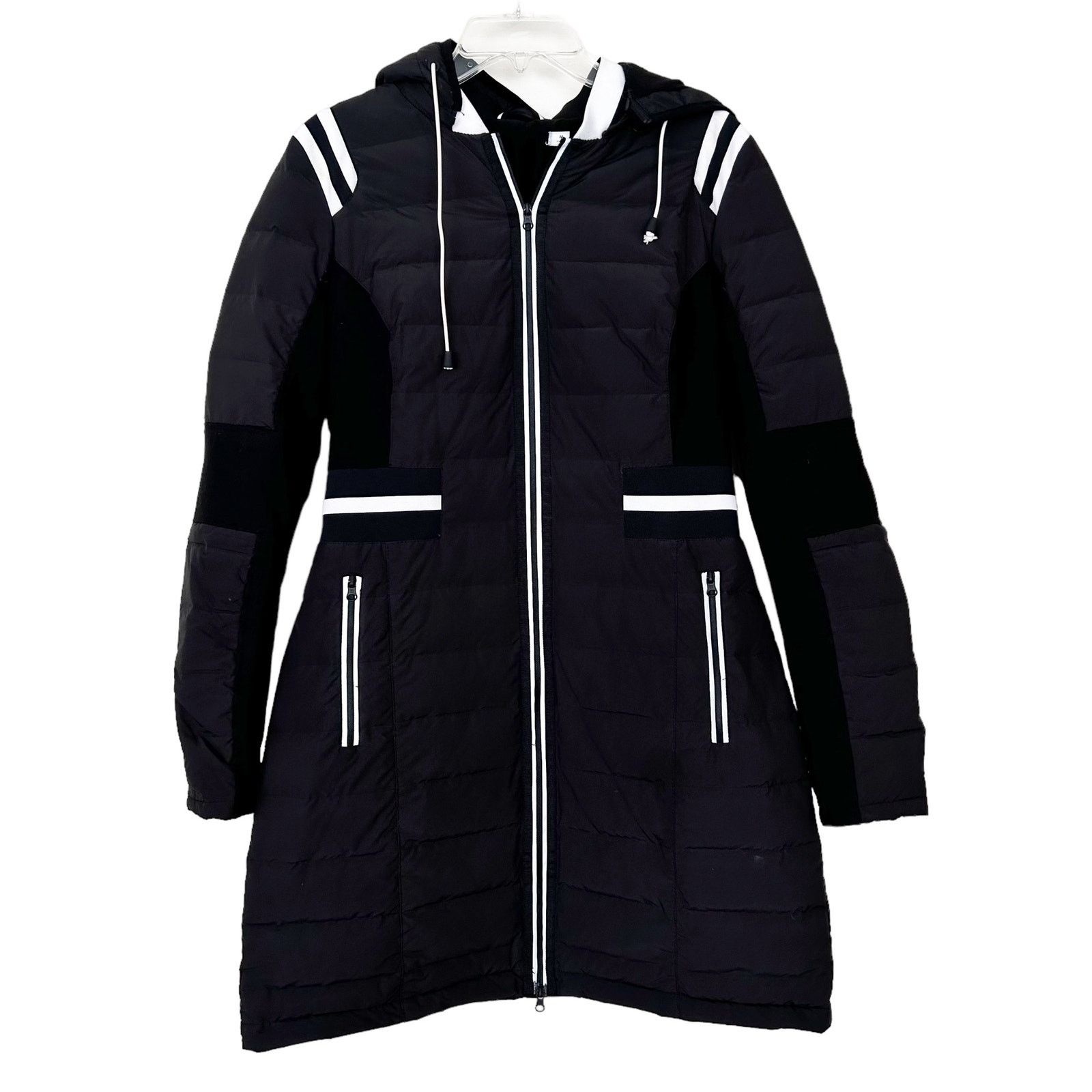 Blanc Noir Blanc Noir Black Reflective Inset Featherweight Parka Sz M Size M / US 6-8 / IT 42-44 - 1 Thumbnail