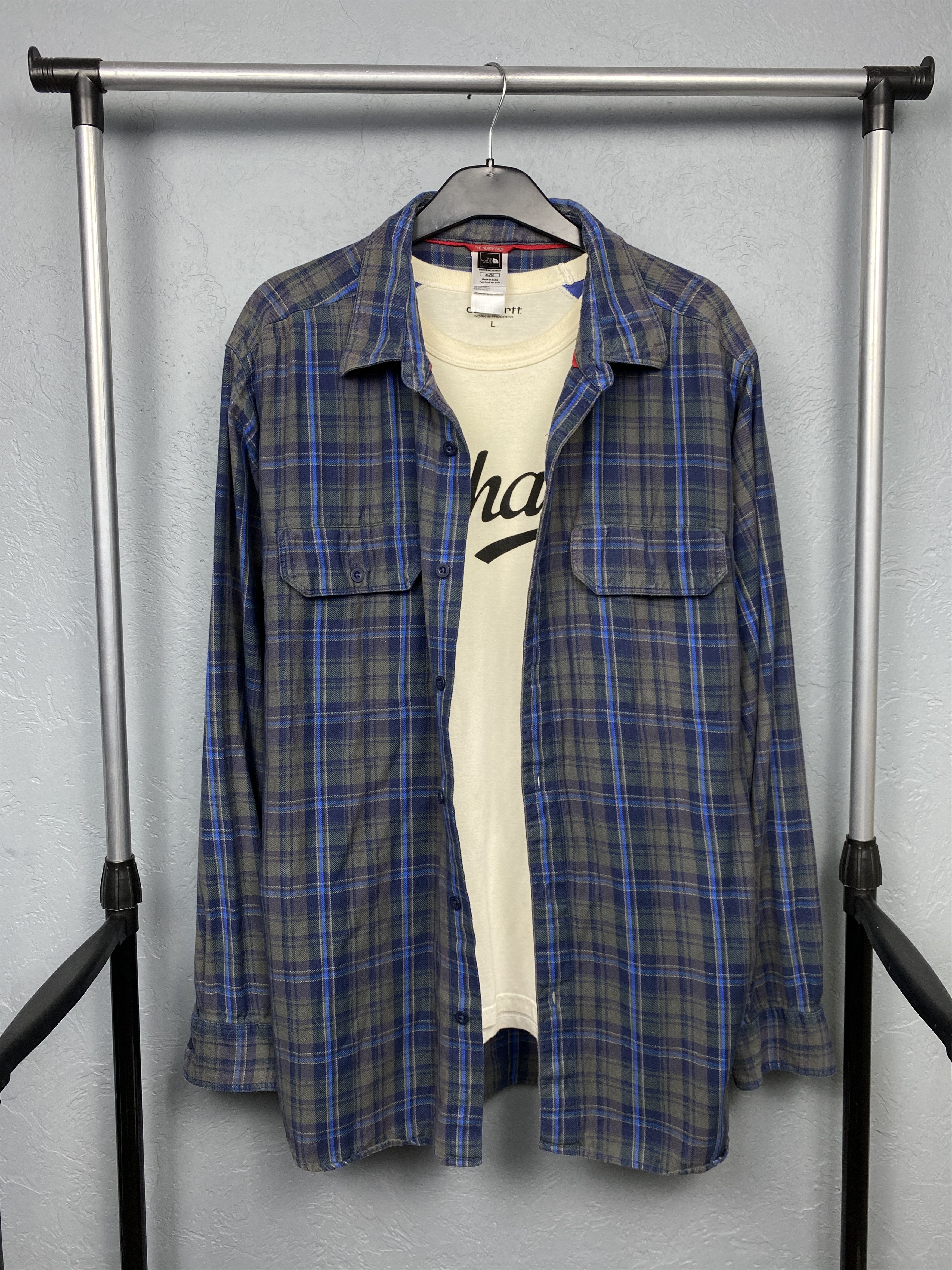 The North Face The North Face Mens Outdoor Flannel Plaid Shirt Size US XL / EU 56 / 4 - 1 Thumbnail