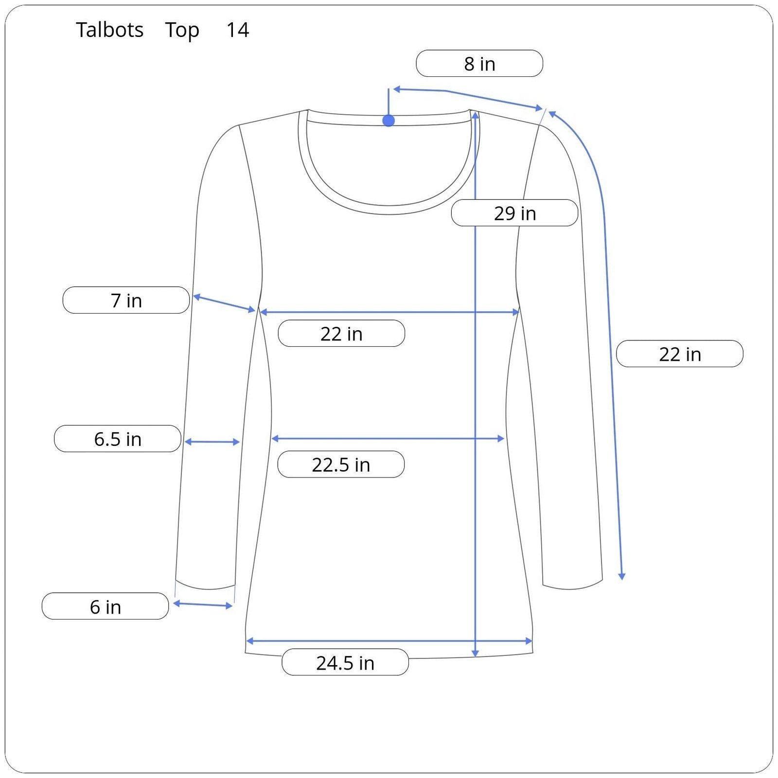 Other Talbots Long Sleeve Top Women's Size 14 Size XL / US 12-14 / IT 48-50 - 5 Thumbnail