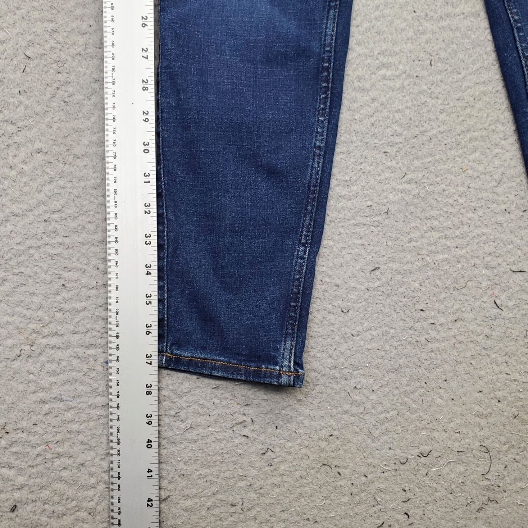 Old Navy Old Navy Jeans Womens 10P Blue Denim Extra High-Rise Rockstar Super-Skinny Leg Jeans Size 32" / US 10 / IT 46 - 3 Thumbnail