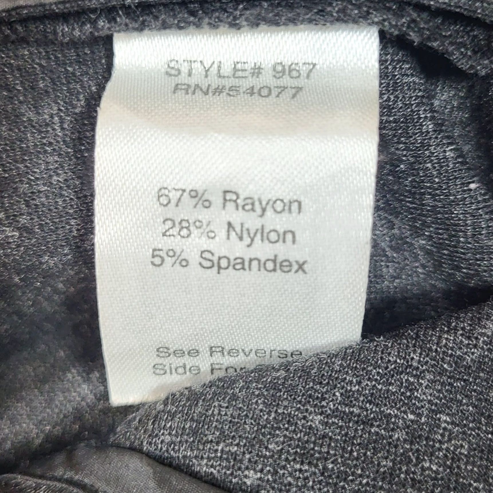 Vintage Cabi Slim Gray Dress Pants Women's Size 4 Nylon Rayon Blend Flat Front Zippered Waist Inseam 28.5” Winter Fall Spring Dressy Formal Pants Mens Womens Size 27" / US 4 / IT 40 - 5 Thumbnail