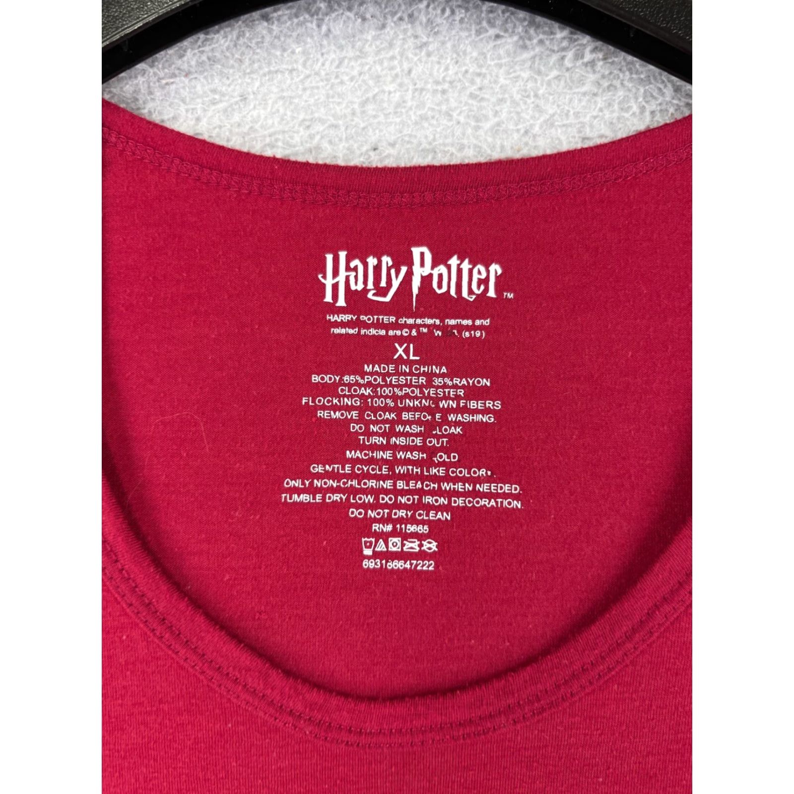 Vintage Harry Potter Shirt Womens XL Red Scoop Neck Polyester Blend Size XL / US 12-14 / IT 48-50 - 3 Thumbnail