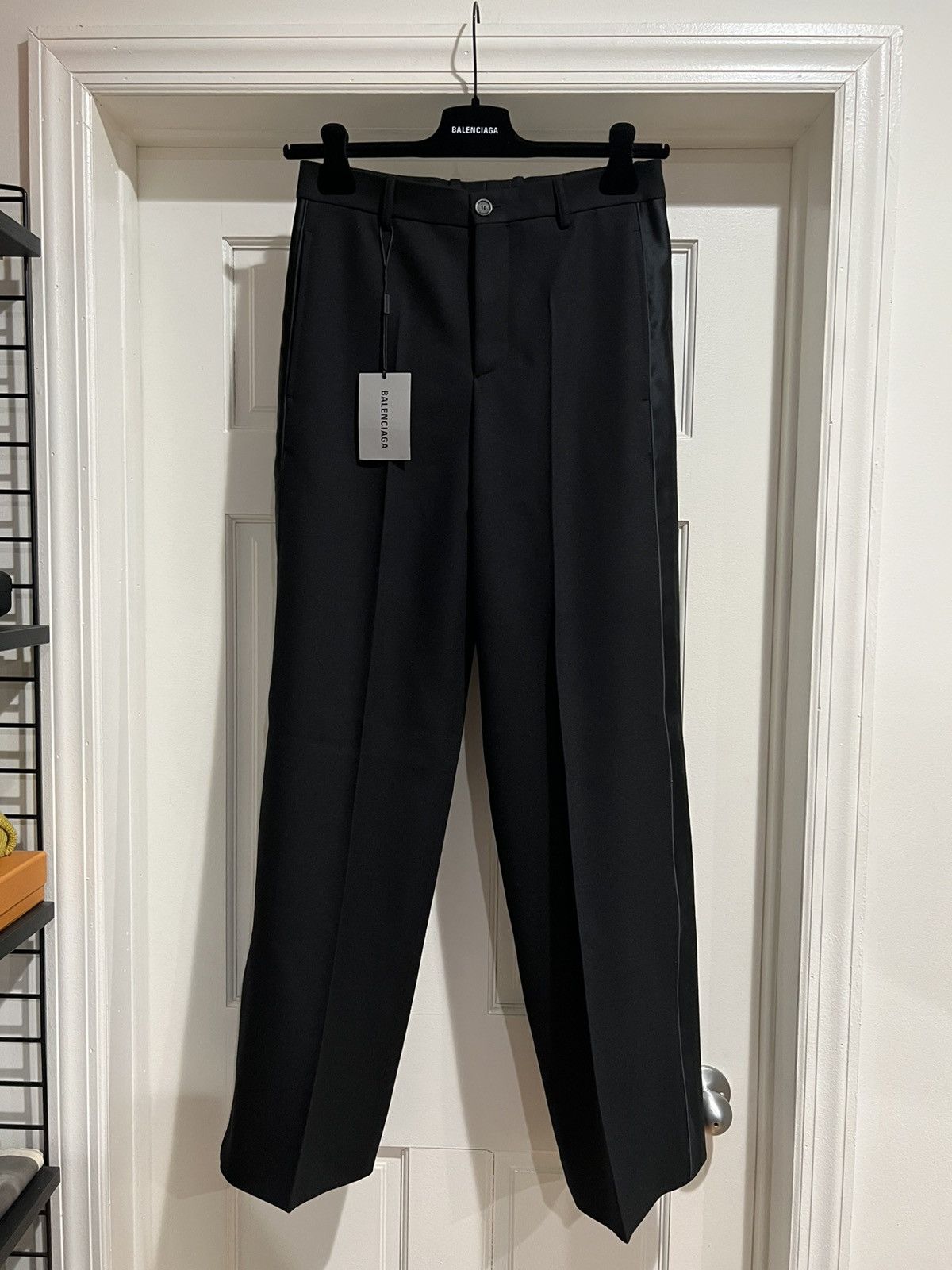 Spring 22 Eveningwear Tuxedo Pants in Black (XS)