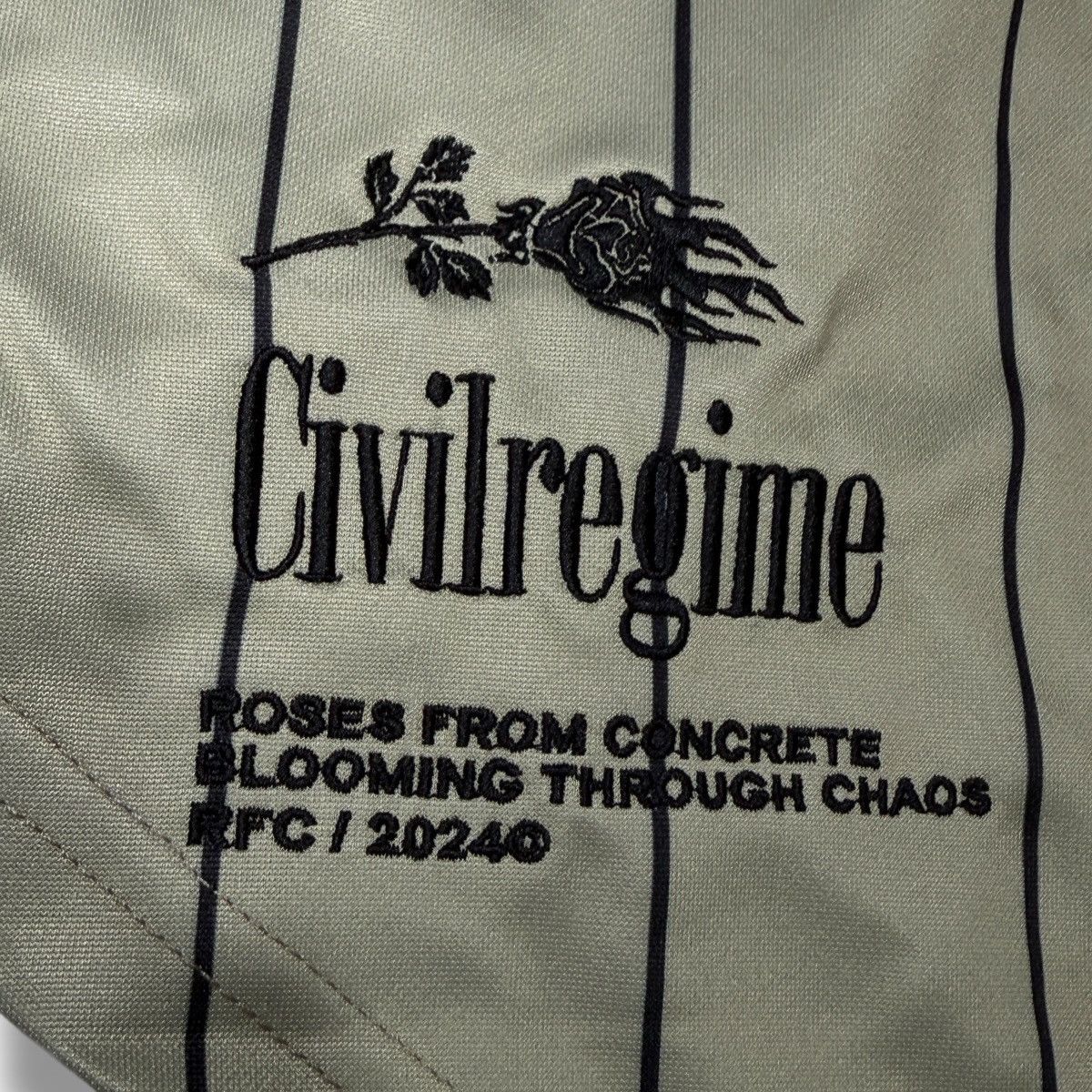 Civil Regime Civil Regime Striped Baseball Jersey Size US L / EU 52-54 / 3 - 4 Thumbnail