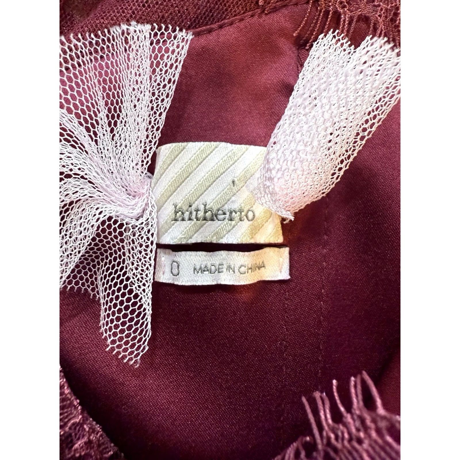 Anthropologie VINTAGE Anthropologie x BHLDN Hitherto Fleur maxi Dress gown wine wedding guest Size 0 Sleeveless Red Wedding Womens Ballet Size XS / US 0-2 / IT 36-38 - 3 Thumbnail
