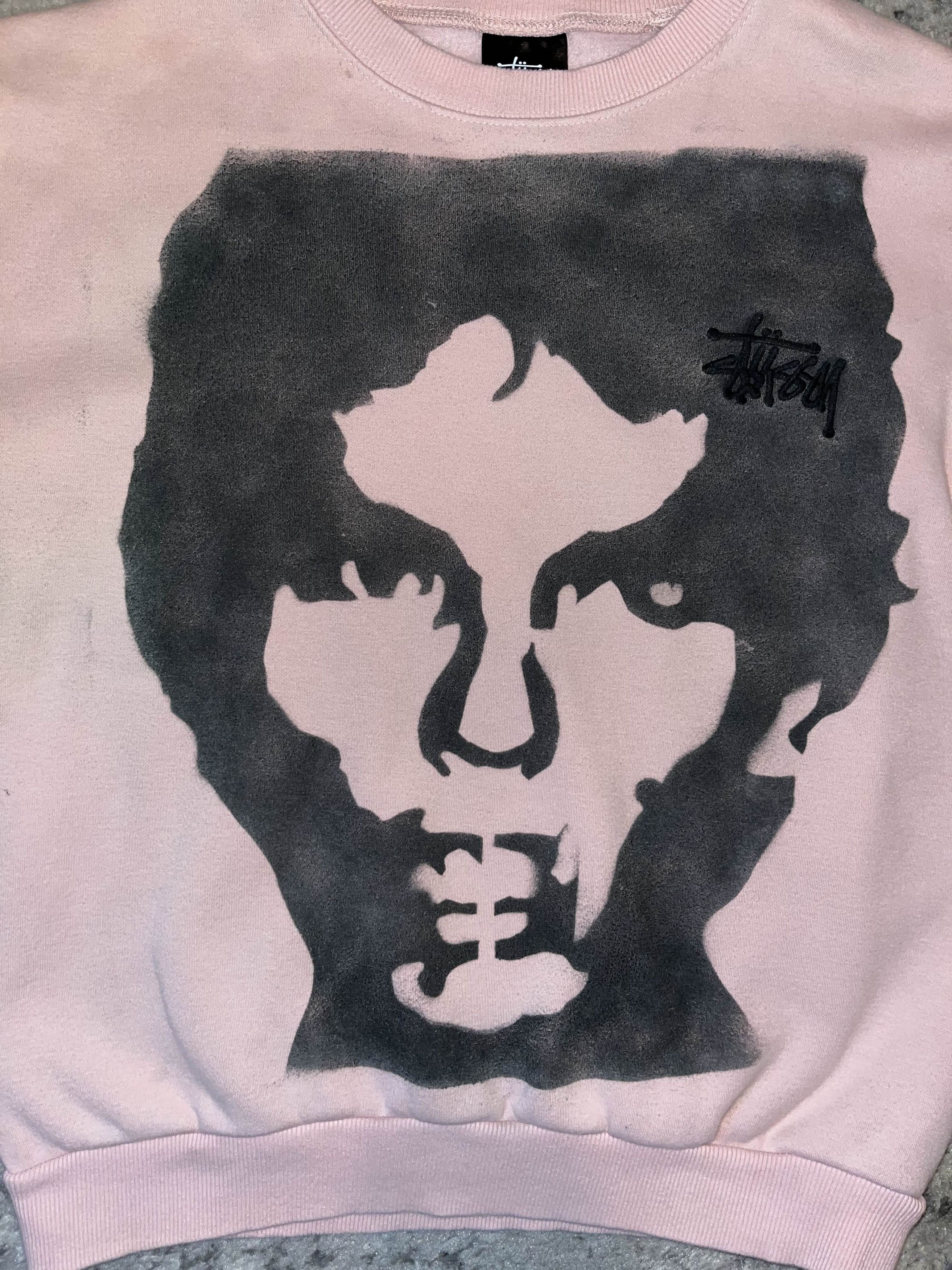 Stussy Custom Night Stalker Stussy Pink Sweatshirt Size US S / EU 44-46 / 1 - 3 Thumbnail