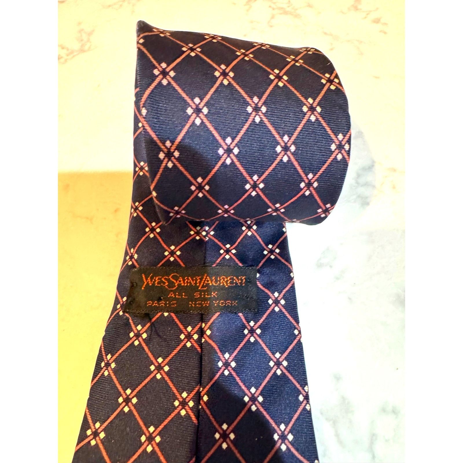 Yves Saint Laurent vintage Yves Saint Laurent silk tie necktie 70s 80s jacquard Size ONE SIZE - 3 Thumbnail