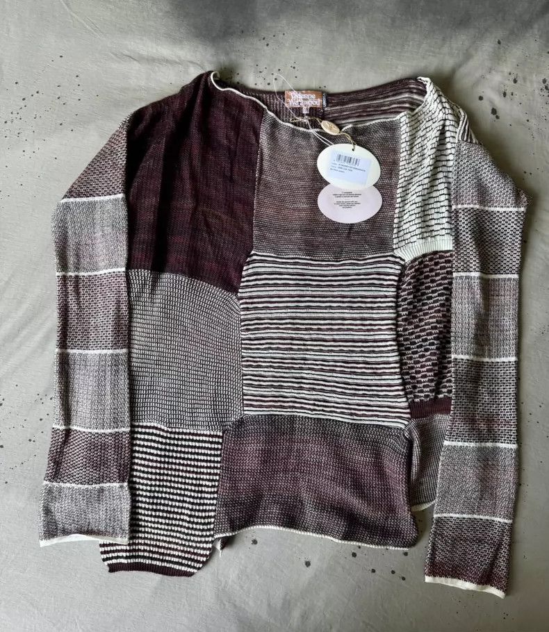 Vivienne Westwood Vivienne Westwood Irregularly stitched knit sweater Size L / US 10 / IT 46 - 1 Thumbnail