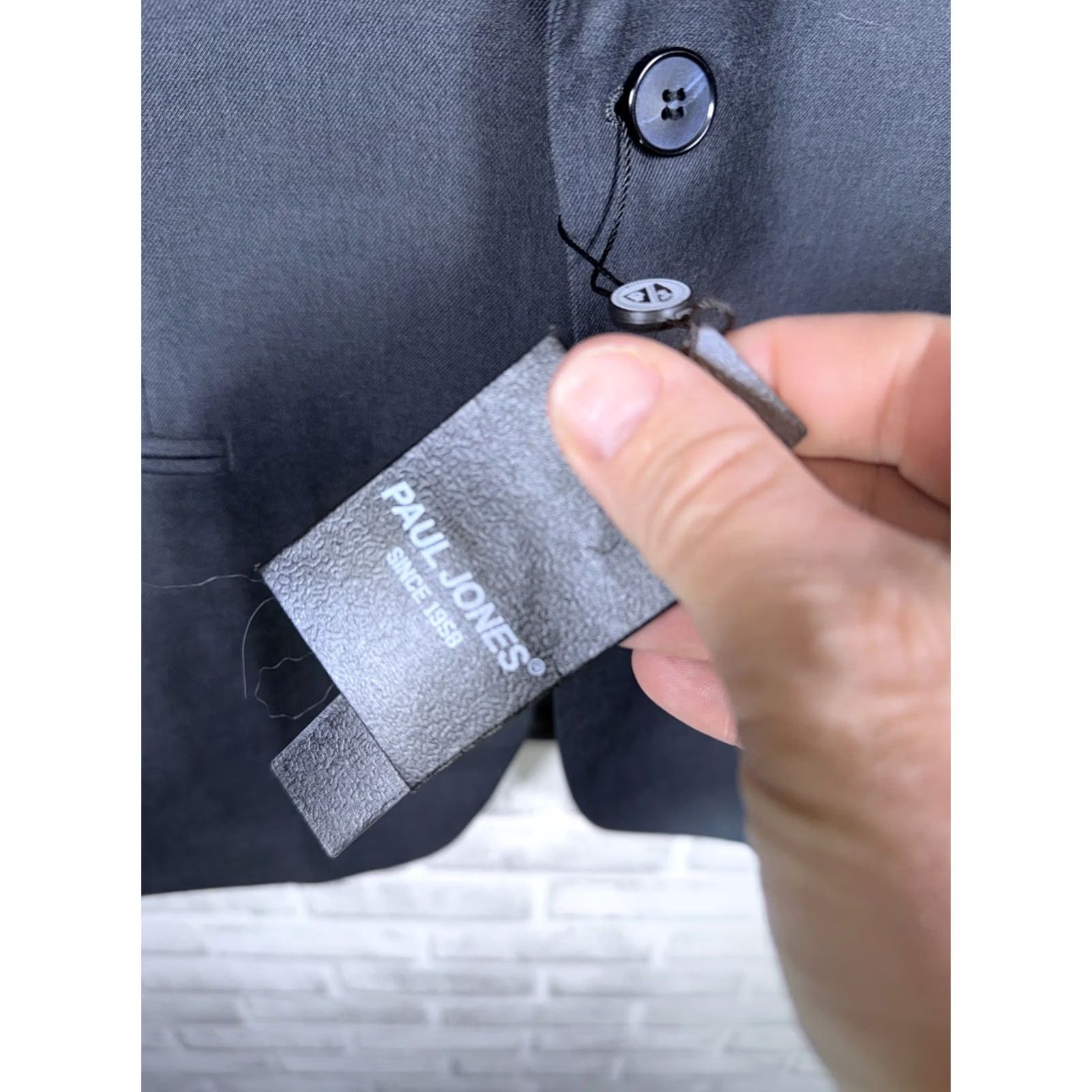 Vintage NWT PJ PAUL JONES Casual Knit Coat Suit Jacket One-Button Navy Mens M Size 40R - 5 Thumbnail