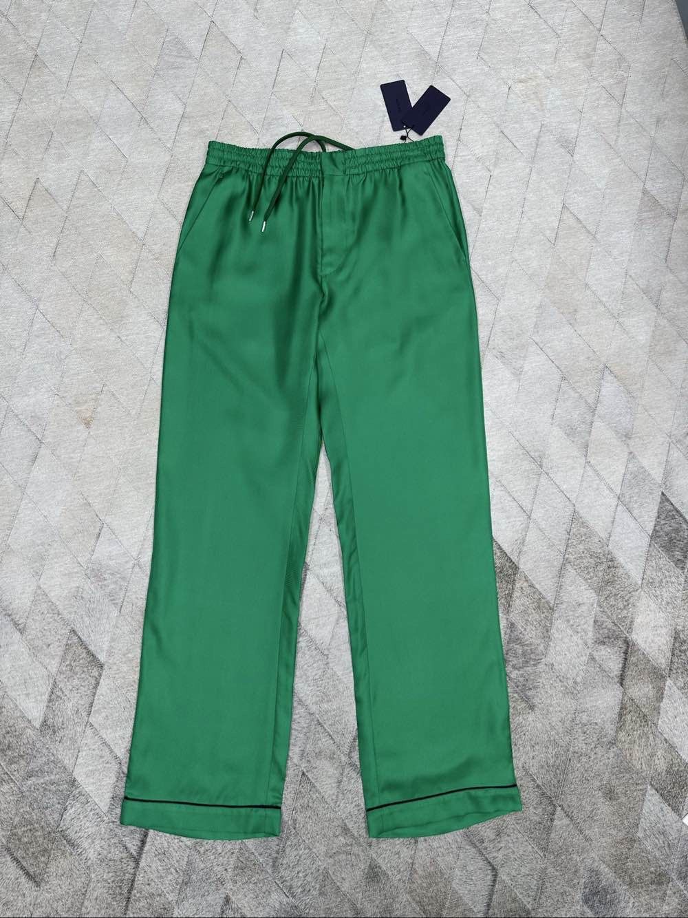 Prada PRADA Silk Logo Patch Casual Pants Size L Size US 34 / EU 50 - 1 Thumbnail