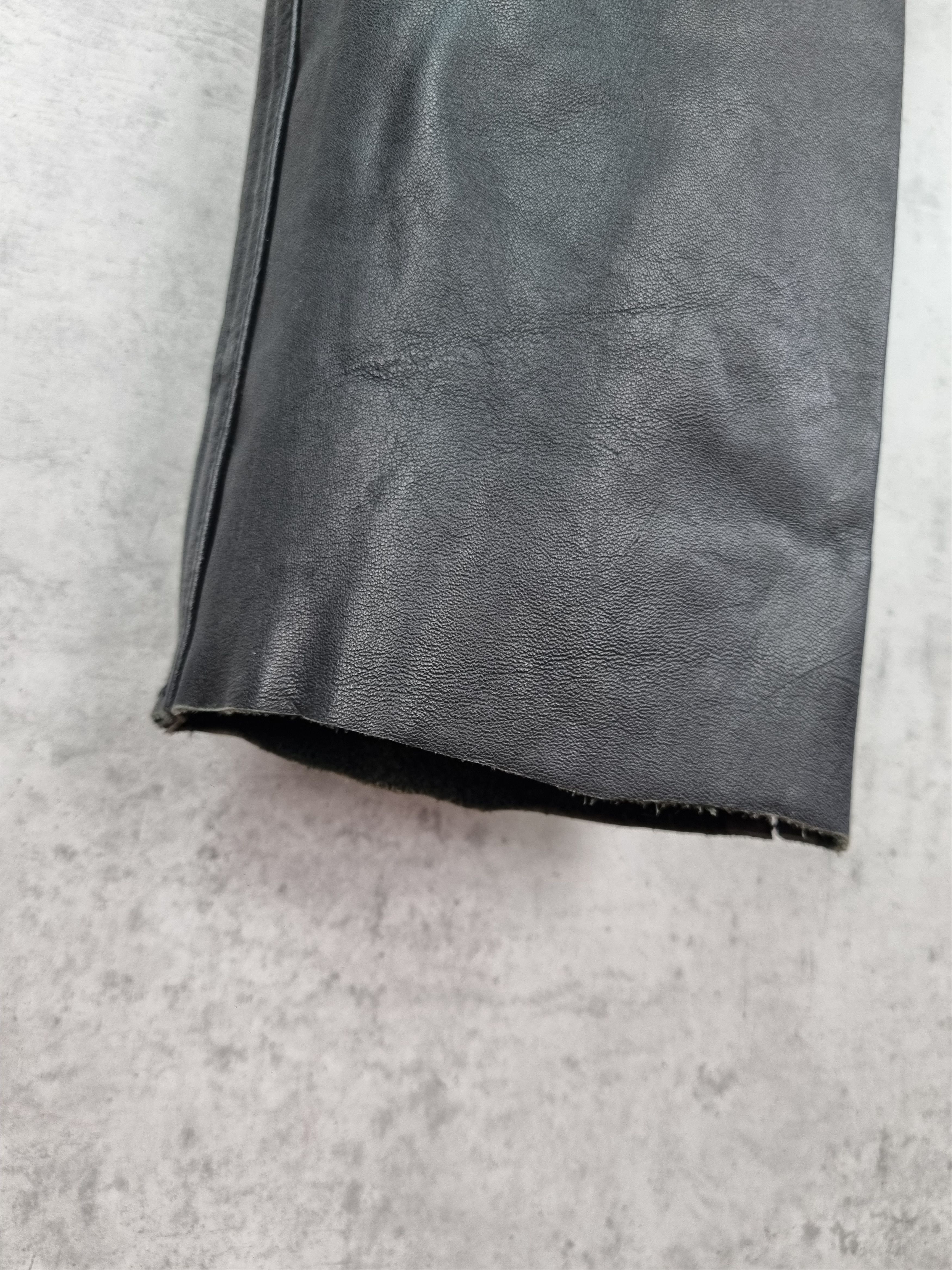 Genuine Leather × Vintage High Waist Leather Retro Pants. Size US 34 / EU 50 - 14 Thumbnail