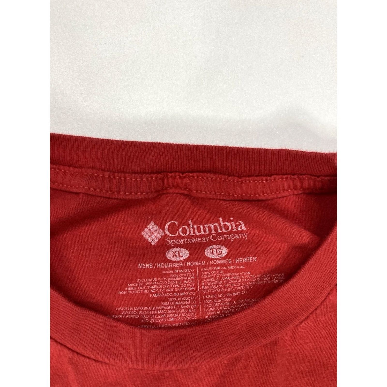Vintage Columbia PFG Performance Fishing Gear Fish Graphic T-shirt Men XL Red Size US M / EU 48-50 / 2 - 5 Thumbnail