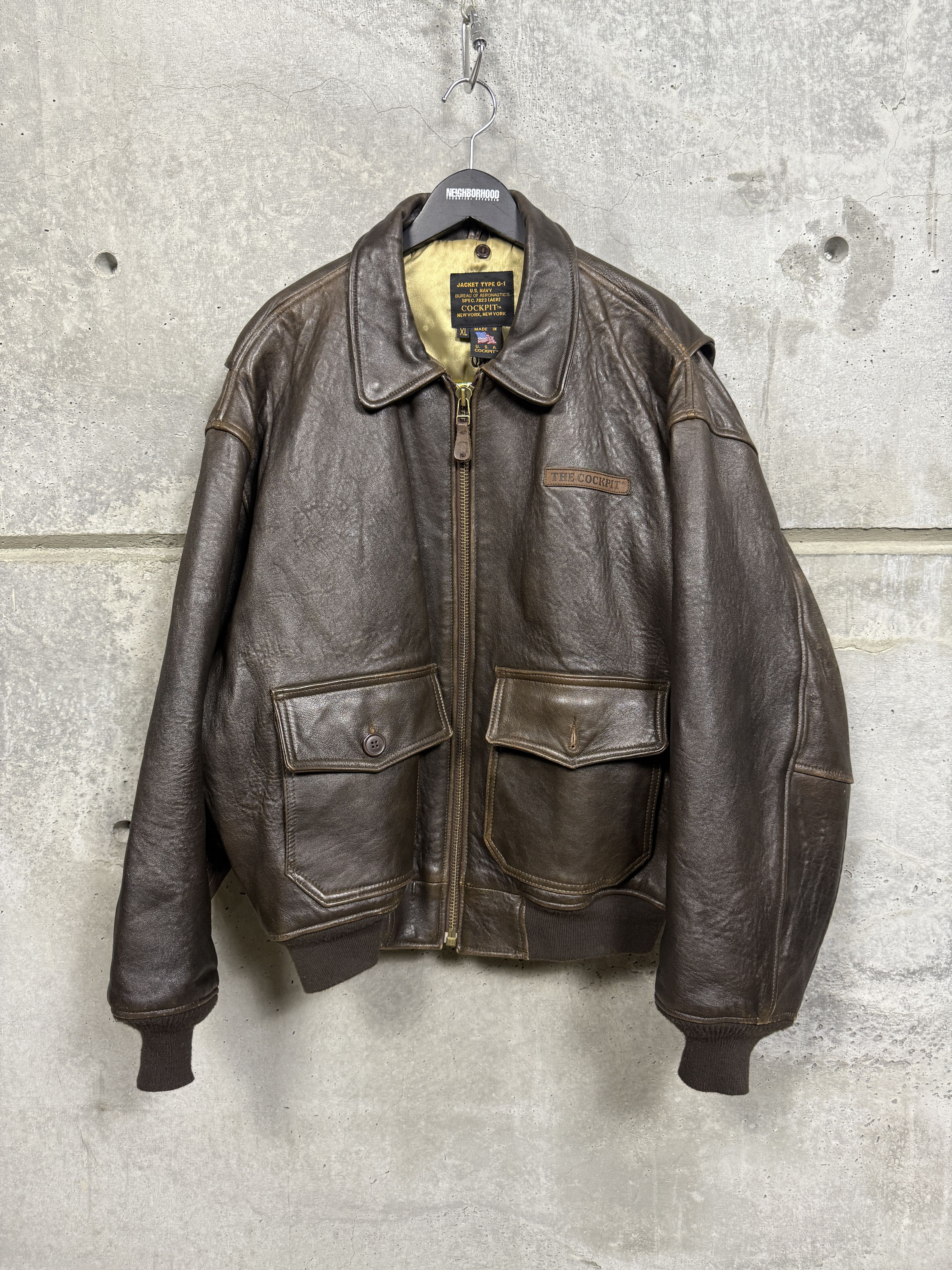Cockpit USA Cockpit USA Type G-1 Leather Jacket Size US XL / EU 56 / 4 - 1 Thumbnail