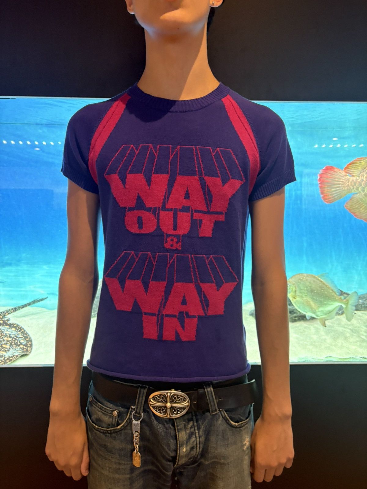 Comme des Garcons tricot CDG Way In Way Out AD2004 Knit Shirt Size US S / EU 44-46 / 1 - 1 Thumbnail