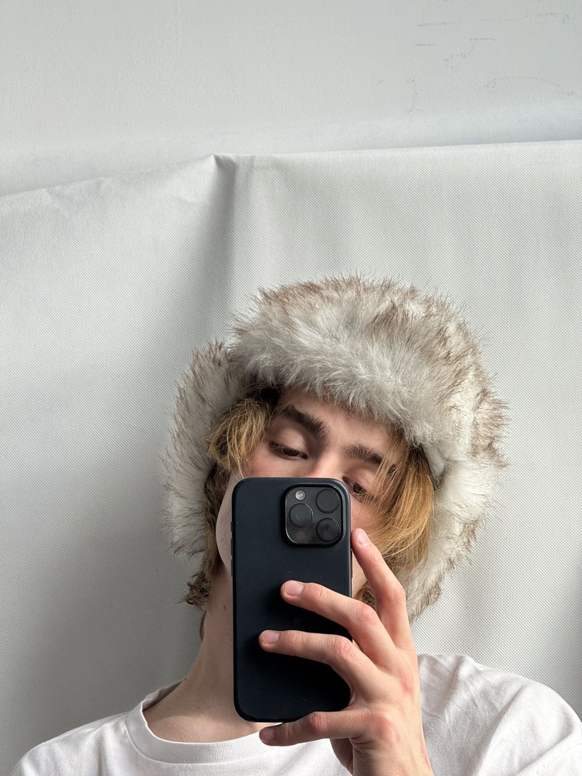 Japanese Brand Vintage fuzzy mohair japanese ushanka hat avant garde Size ONE SIZE - 8 Thumbnail