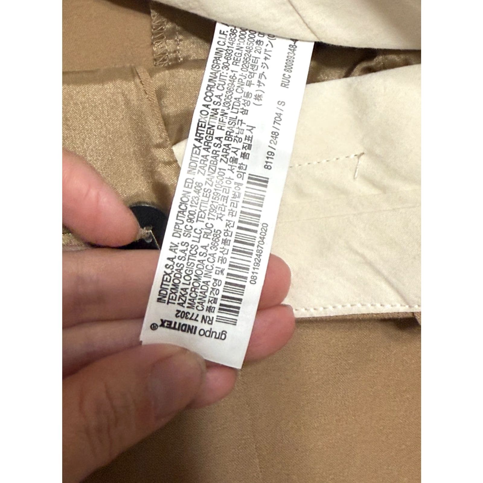 Zara ZARA Pants Women's Size Small Brown Pleated Dress Pants 40" Length Size 28" / US 6 / IT 42 - 5 Thumbnail