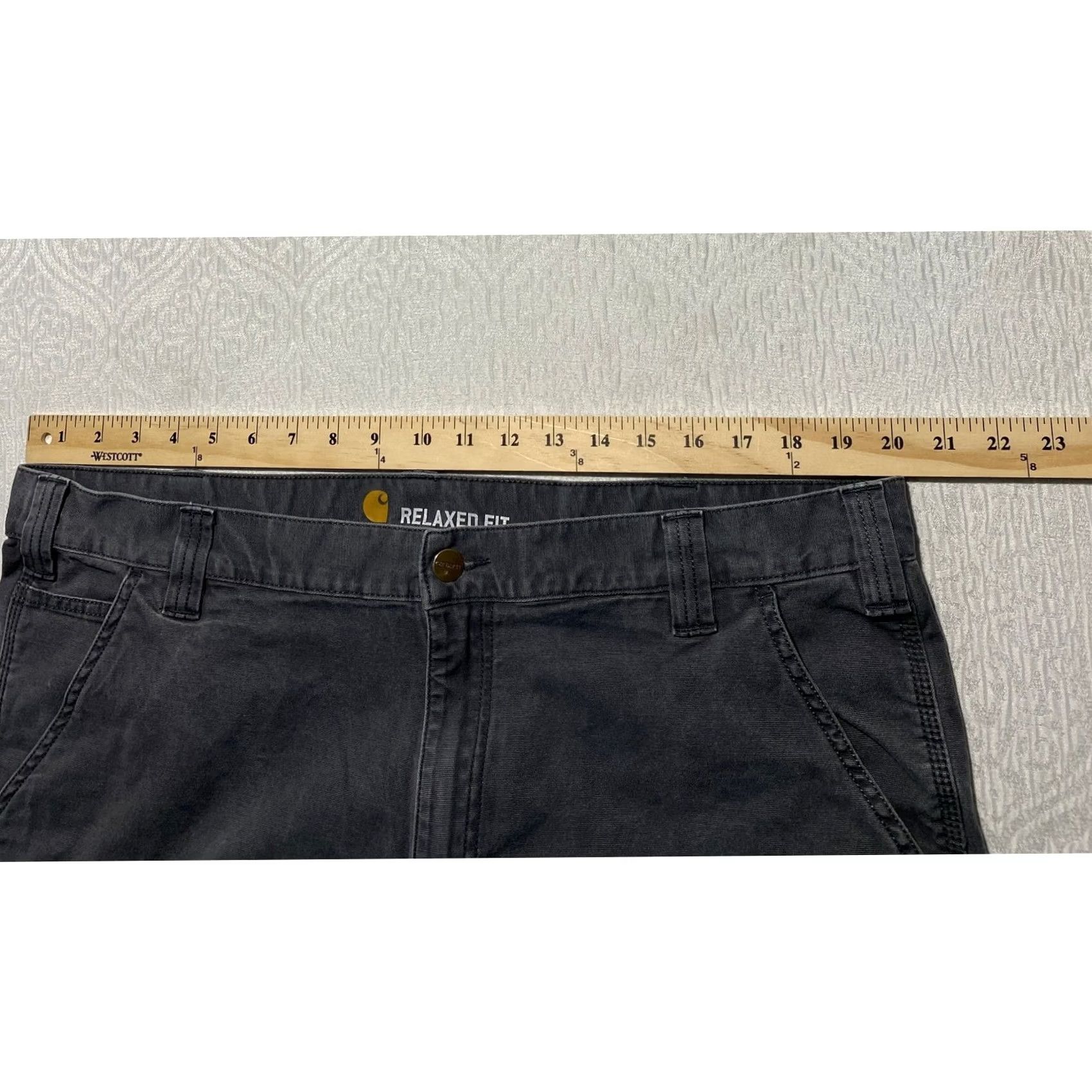 Carhartt Carhartt 103652 Men's Gray Rugged Flex Rigby Cargo Shorts Relaxed Cargo Shorts Size US 40 / EU 56 - 3 Thumbnail
