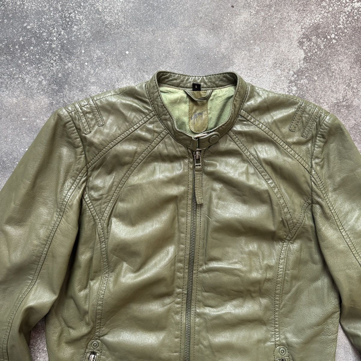 If Six Was Nine Gipsy Vintage Avant Garde Zip Details Leather Biker Jacket Size S / US 4 / IT 40 - 5 Thumbnail