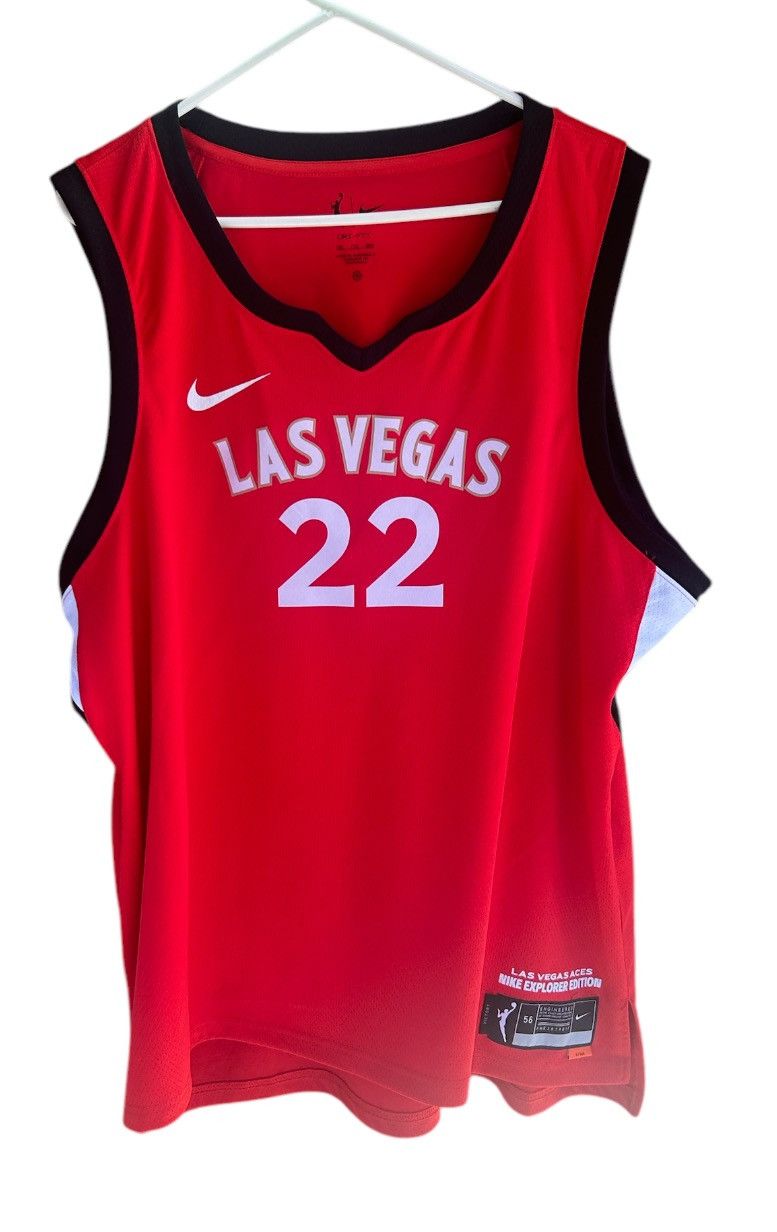 Nike A’ja Wilson Las Vegas Aces Nike Jersey Men’s XXL Size US XXL / EU 58 / 5 - 1 Thumbnail