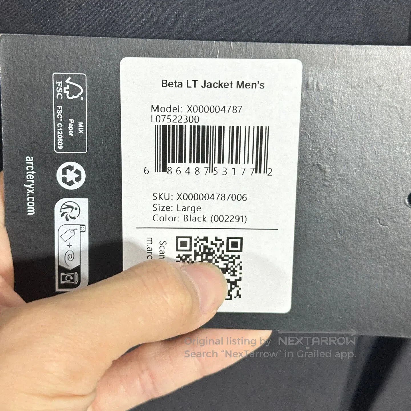 Arc'teryx arcteryx beta lt jacket black size large. Size US L / EU 52-54 / 3 - 5 Thumbnail