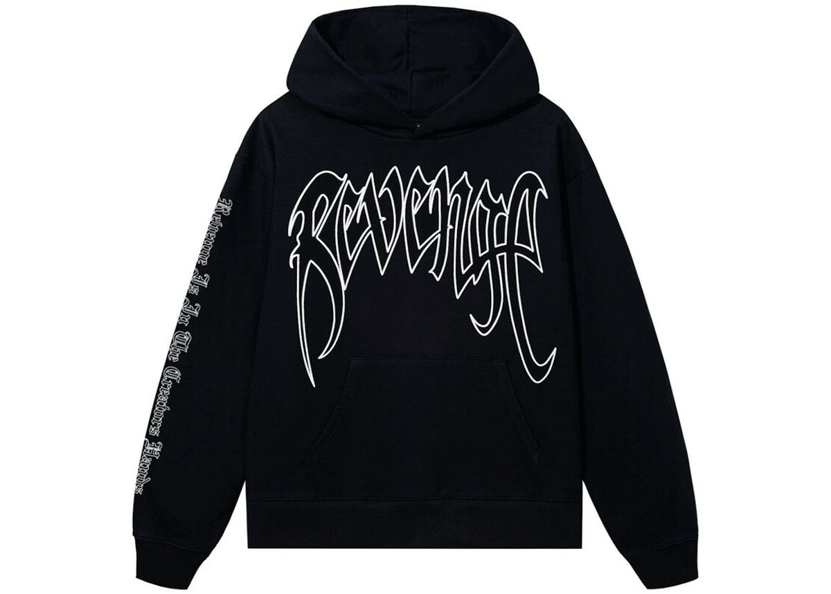 image of X Kill Outline Hoodie Black/white, Men's (Size Large)
