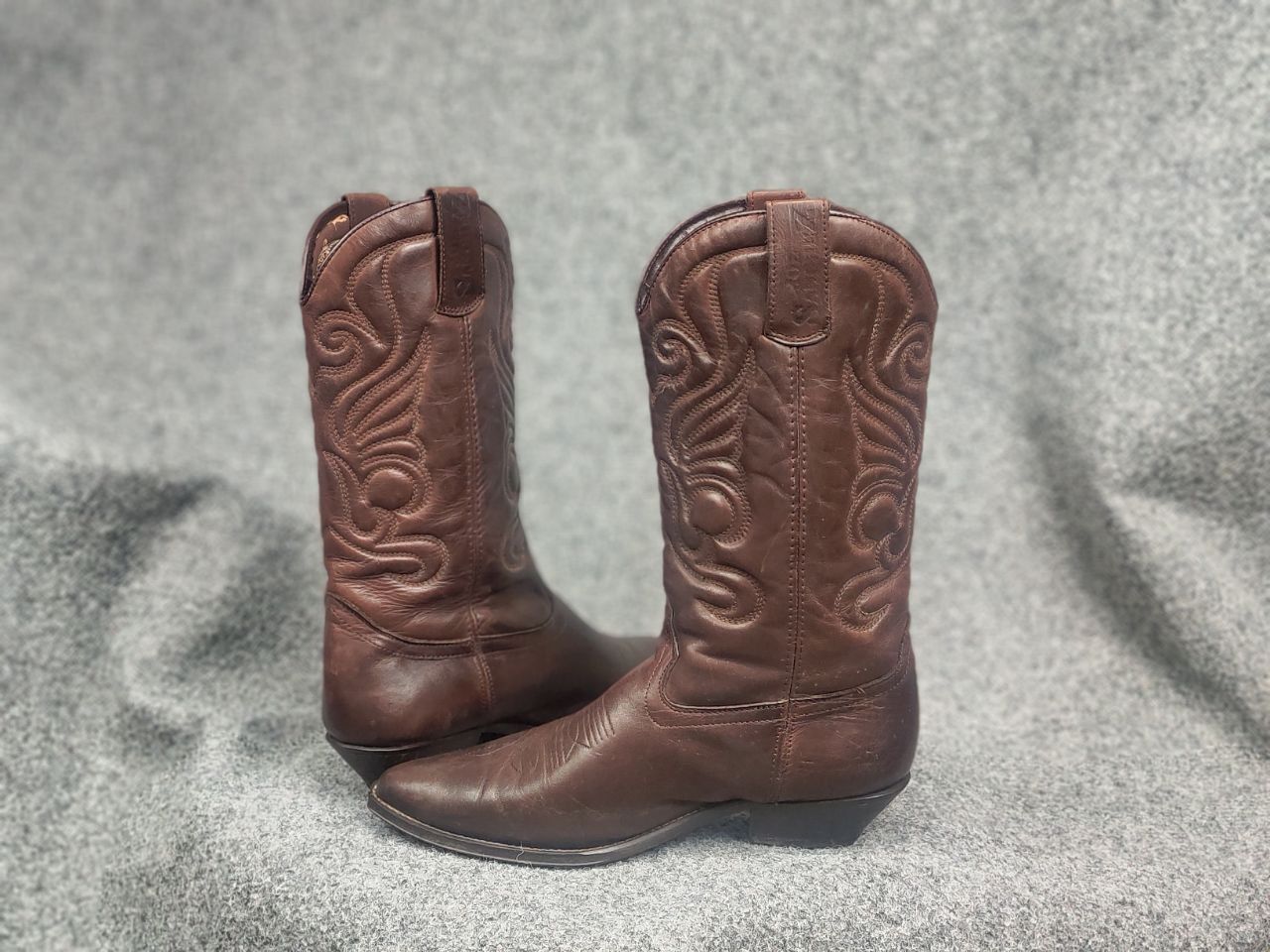 Sancho Boots Vintage 90's Joe Sanchez Leather Logo Western Cowboy Boots Size US 8 / EU 41 - 13 Thumbnail