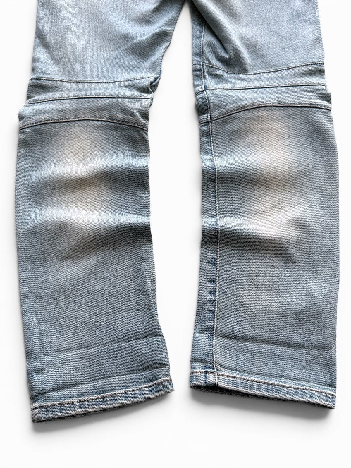 Balmain 2000s Balmain Washed Biker Jeans Size 25" / US 0 / IT 36 - 7 Thumbnail