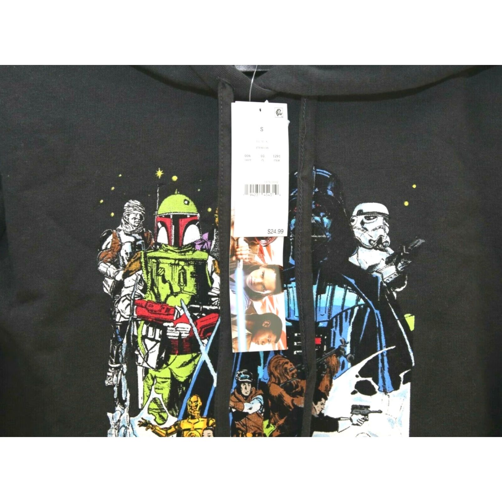 Star Wars Star Wars Hoodie Black Graphic Print The Empire Strikes Back Darth Vader R2-D2 Adult Small SZ S Mens Regular Hoodie Modern Logo Print NWT Size US S / EU 44-46 / 1 - 4 Thumbnail