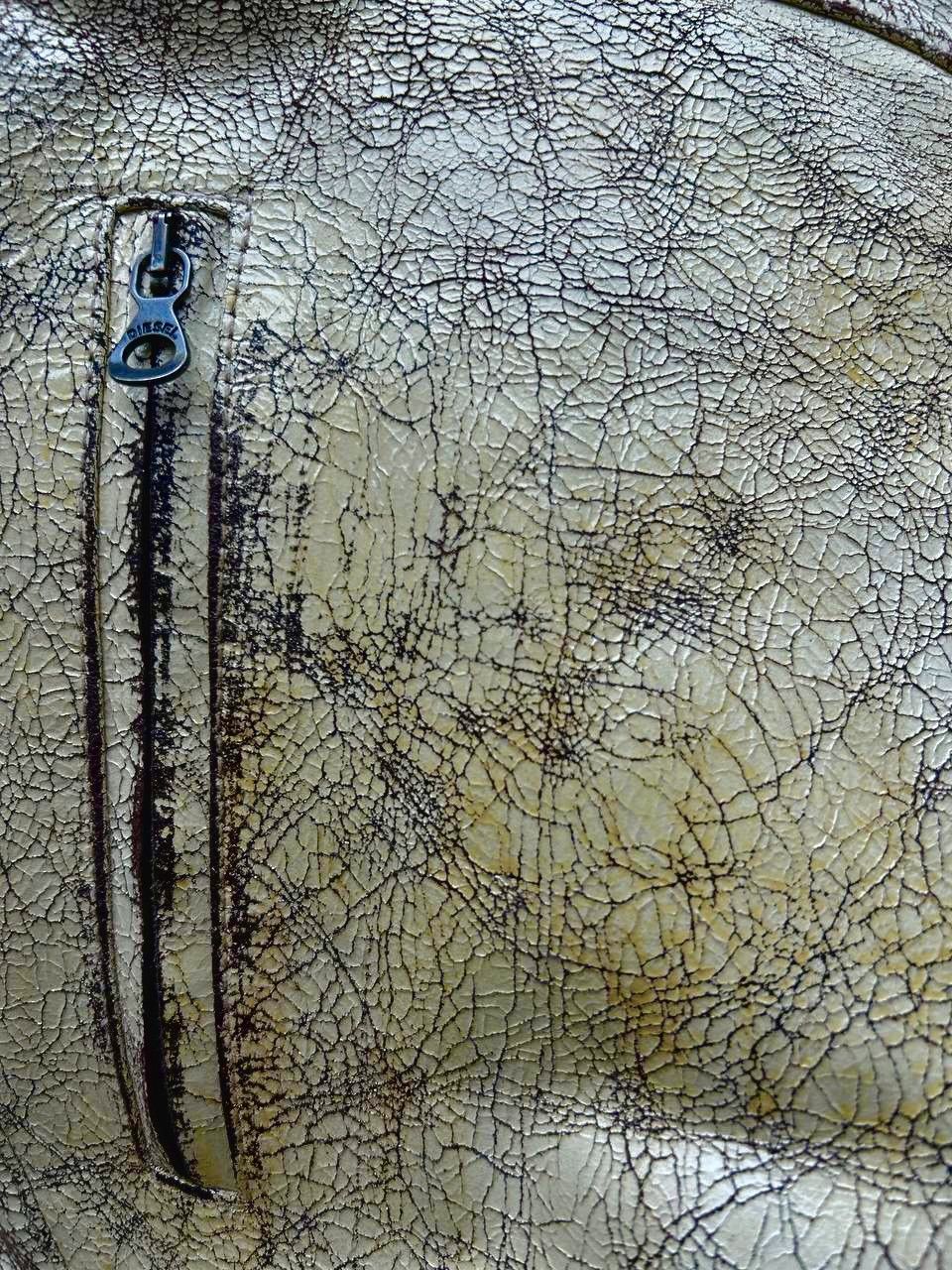 Diesel DIESEL P-ALAN CRACKED GOLD COATED DISTRESSED LEATHER PANTS Size US 36 / EU 52 - 7 Thumbnail