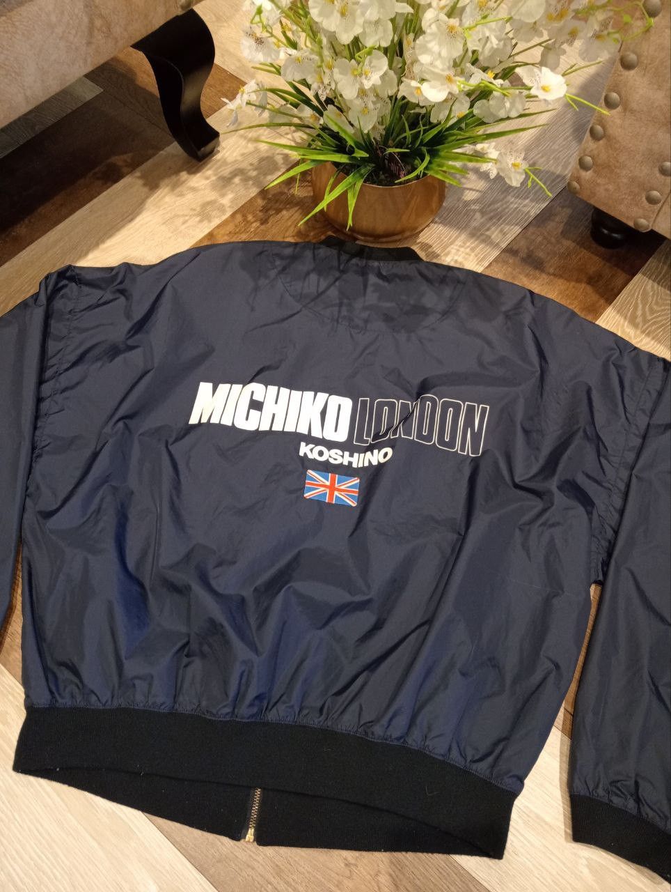 Michiko Koshino London MICHIKO KOSHINO LONDON SPELLOUT NYLON JACKET - FREE SIZE Size US L / EU 52-54 / 3 - 11 Thumbnail