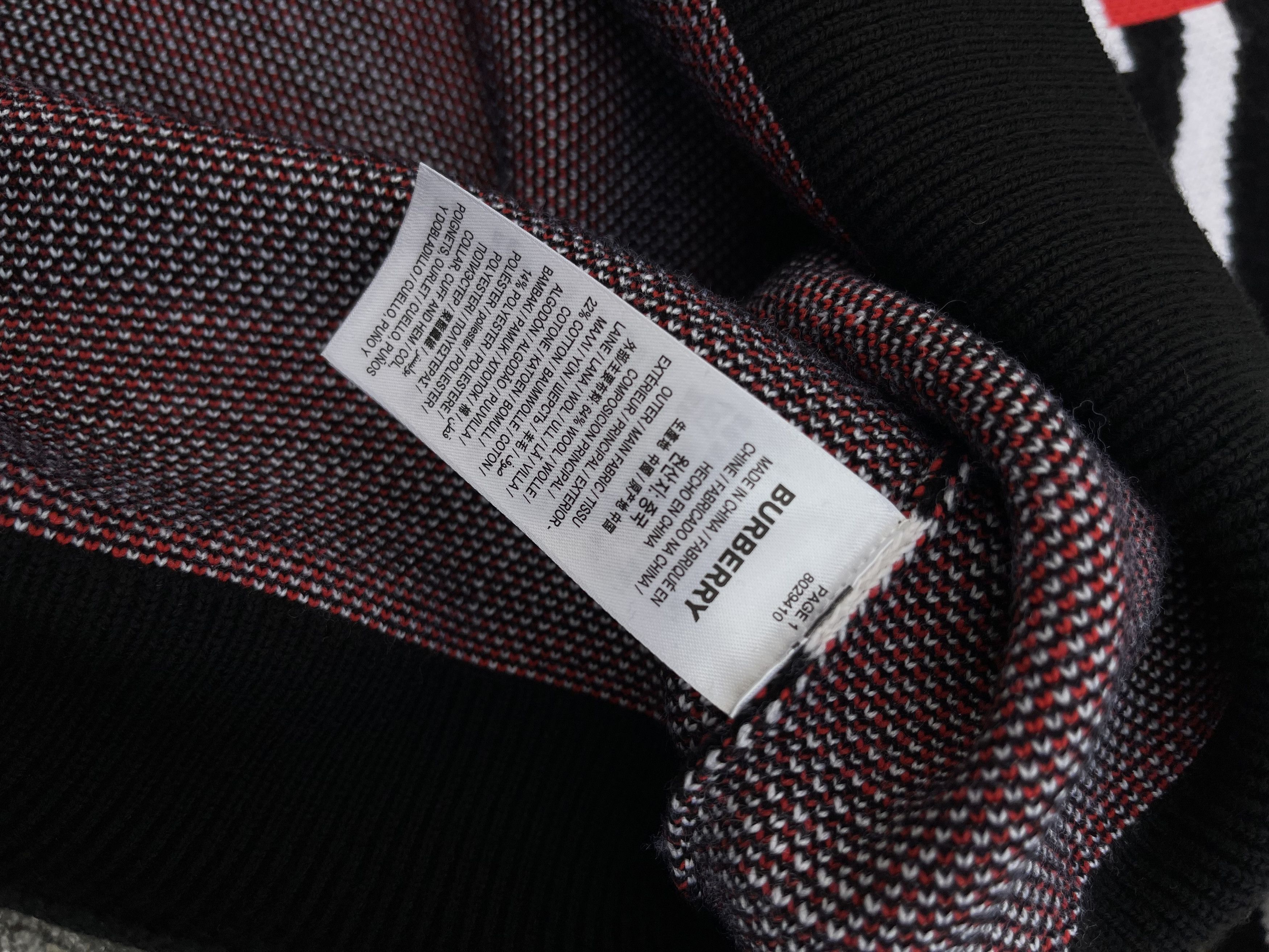 Burberry × Burberry Prorsum Burberry Mens Jennings Zebra Logo Jumper Knit Sweater Size US M / EU 48-50 / 2 - 16 Thumbnail