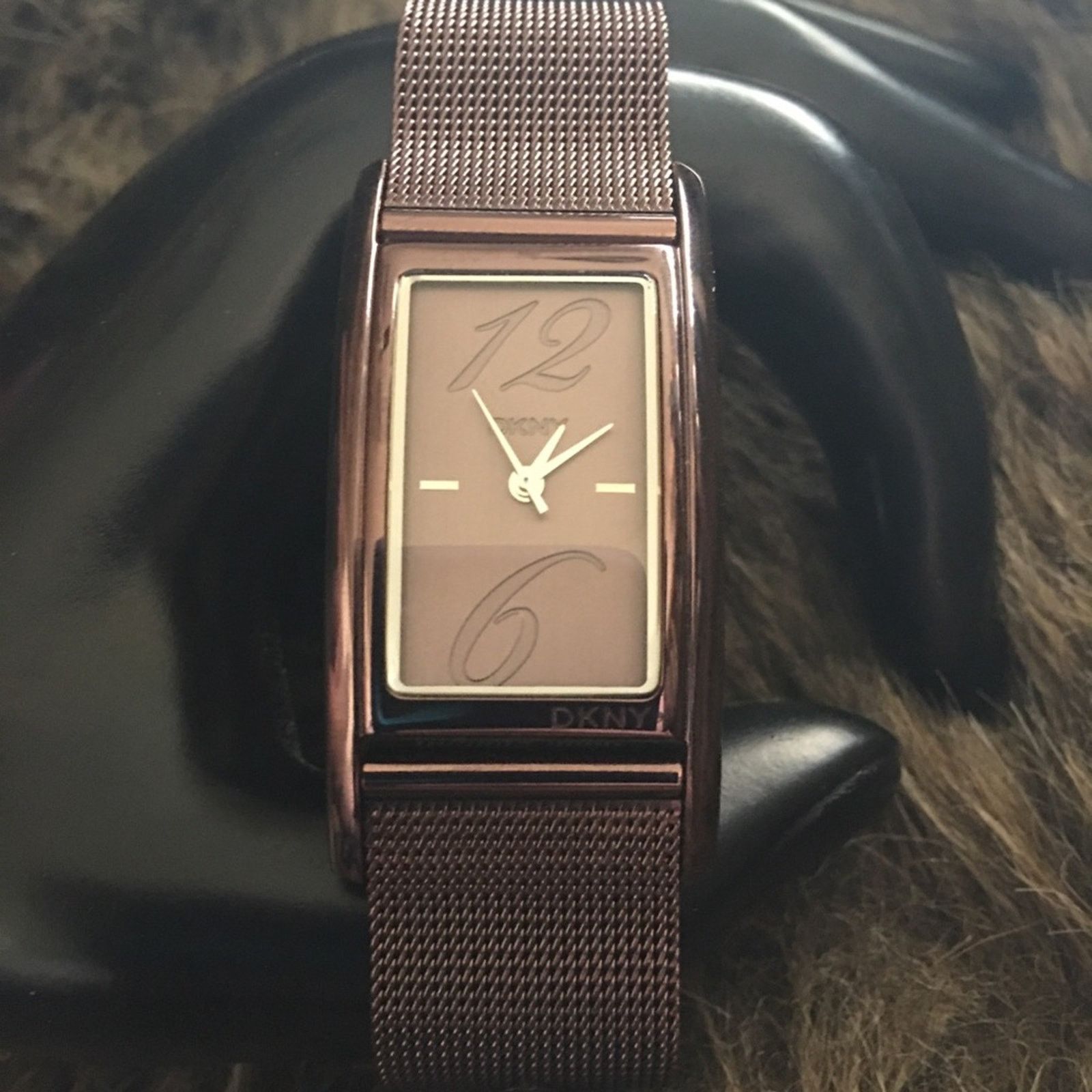 DKNY DKNY ladies brown stainless steel mesh band watch Size ONE SIZE - 1 Thumbnail