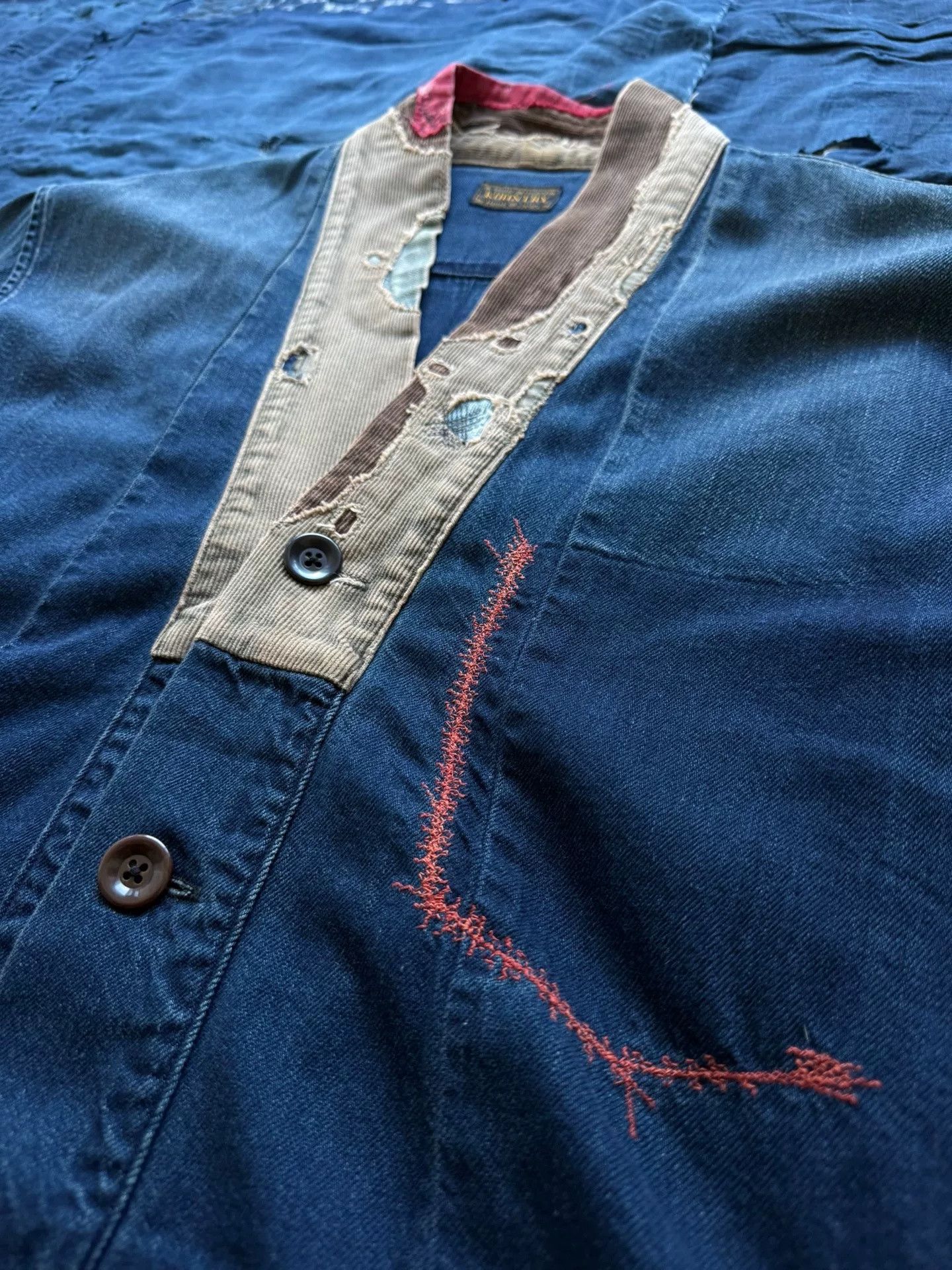 Kapital Kountry KAPITAL COUNTRY EK-759 Distressed Patchwork Jacket Size US XXS / EU 40 - 7 Thumbnail