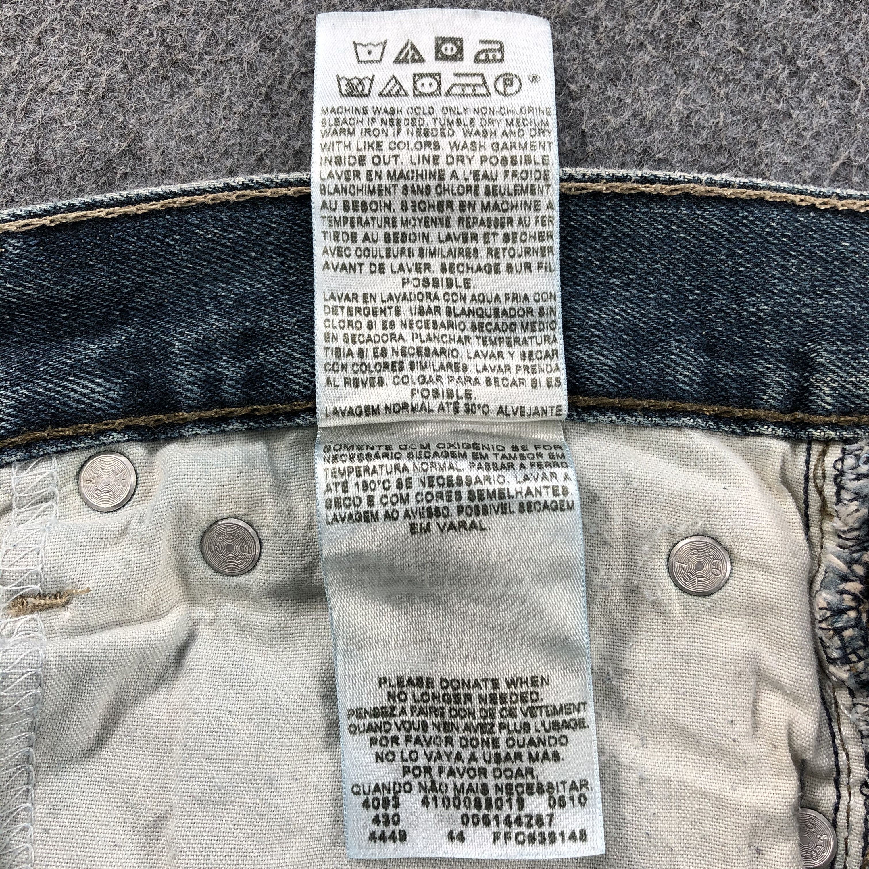 Levi's Vintage Blue Wash Levis 514 Jeans-JM1845 Size US 32 / EU 48 - 10 Thumbnail