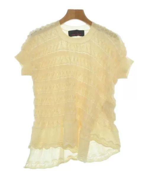 Comme des Garcons COMME des GARCONS White Ruffled Tricot Top Size M / US 6-8 / IT 42-44 - 1 Thumbnail