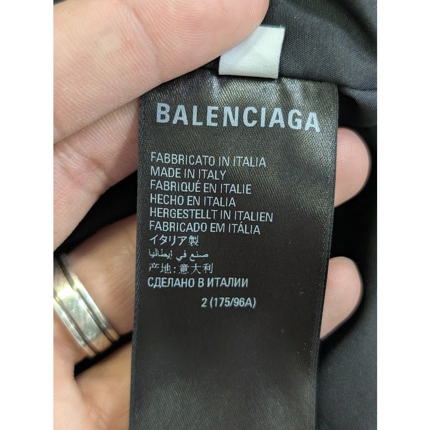 Balenciaga o1rshd1 Sporty B Down Puffer Jacket in Black Size US M / EU 48-50 / 2 - 18 Thumbnail