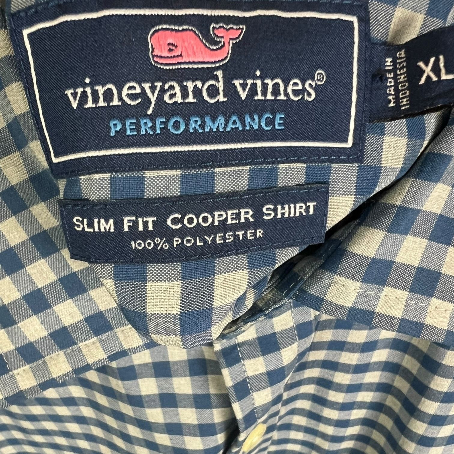 Vineyard Vines Men's Vineyard Vines Performance Slim Fit Cooper Shirt XL Size US XL / EU 56 / 4 - 3 Thumbnail