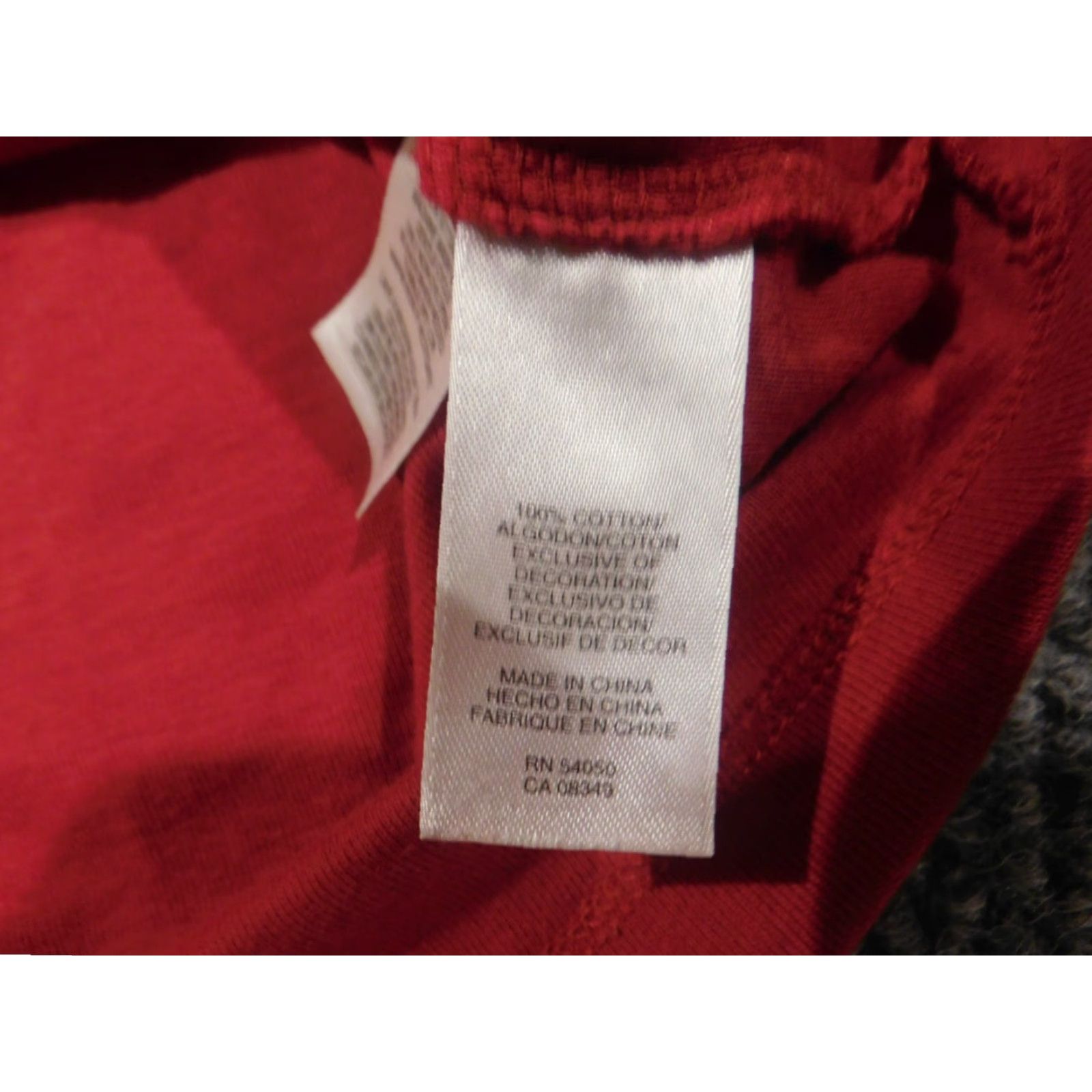 Nine West Nine West Blouse Womens L Red Pullover Casual Rayon Crew Neck Short Sleeve Regular Button Pattern Solid Size L / US 10 / IT 46 - 6 Thumbnail